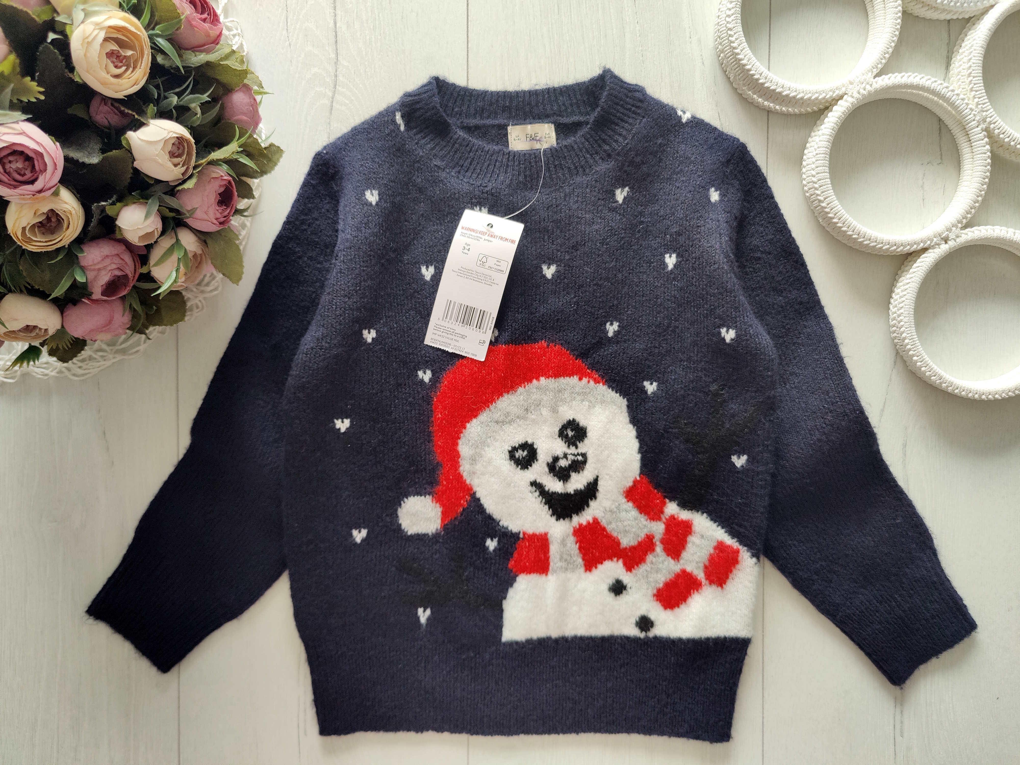 3,4 роки, зріст 104 Новий новорічний светр