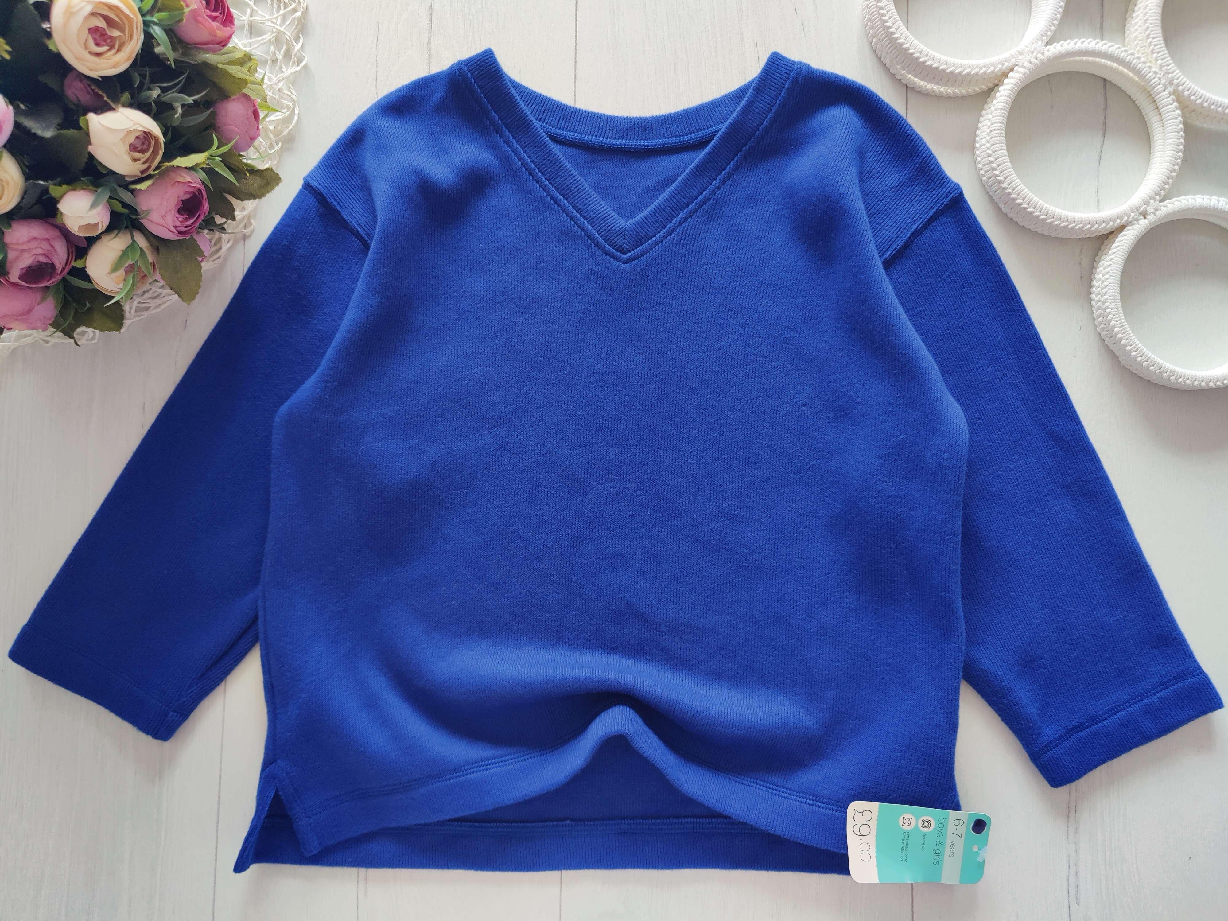 6,7 лет, рост 116,122 Новый плотный лонгслив