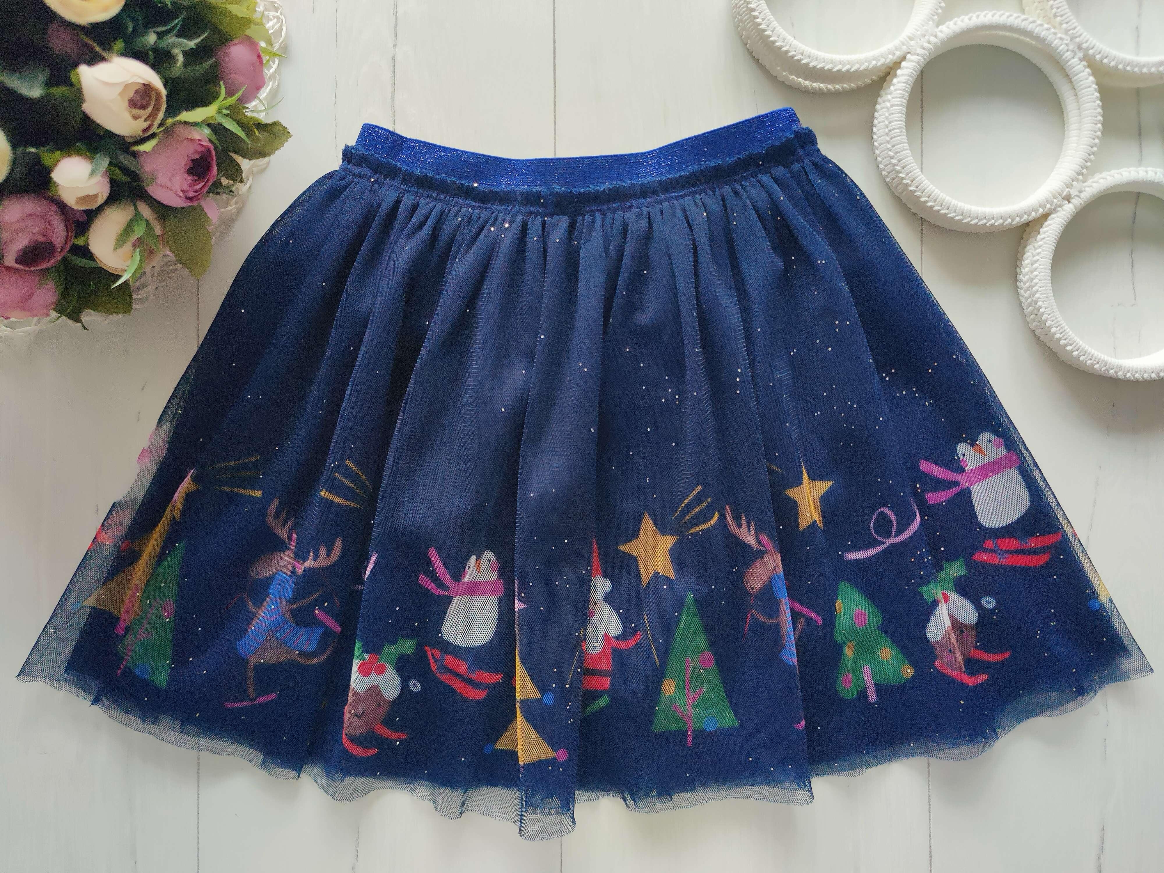 3,4 роки, зріст 98,104 Новорічна спідниця фатин