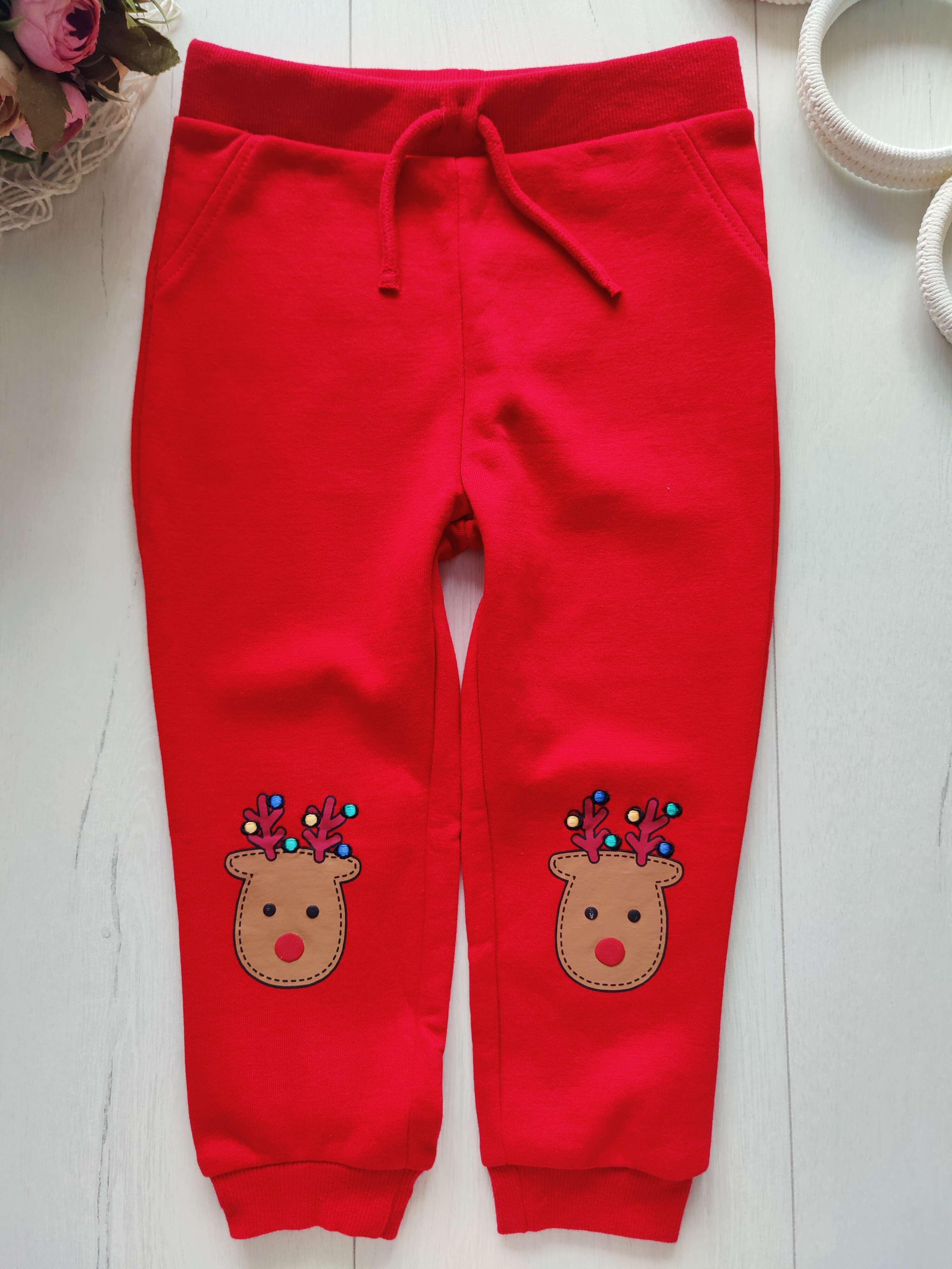 2,3 года, рост 98 Теплые штаны на флисе