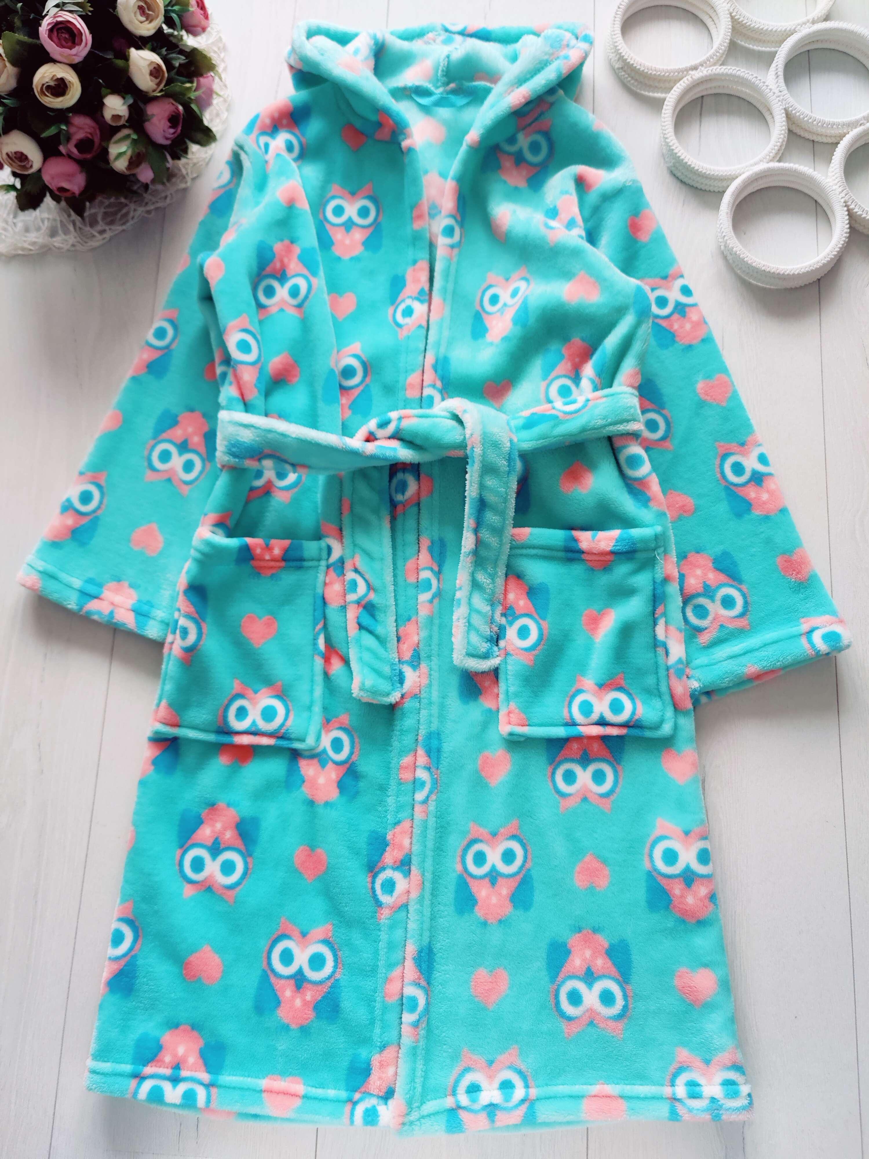 9,10 лет, рост 134,140 Халат сова