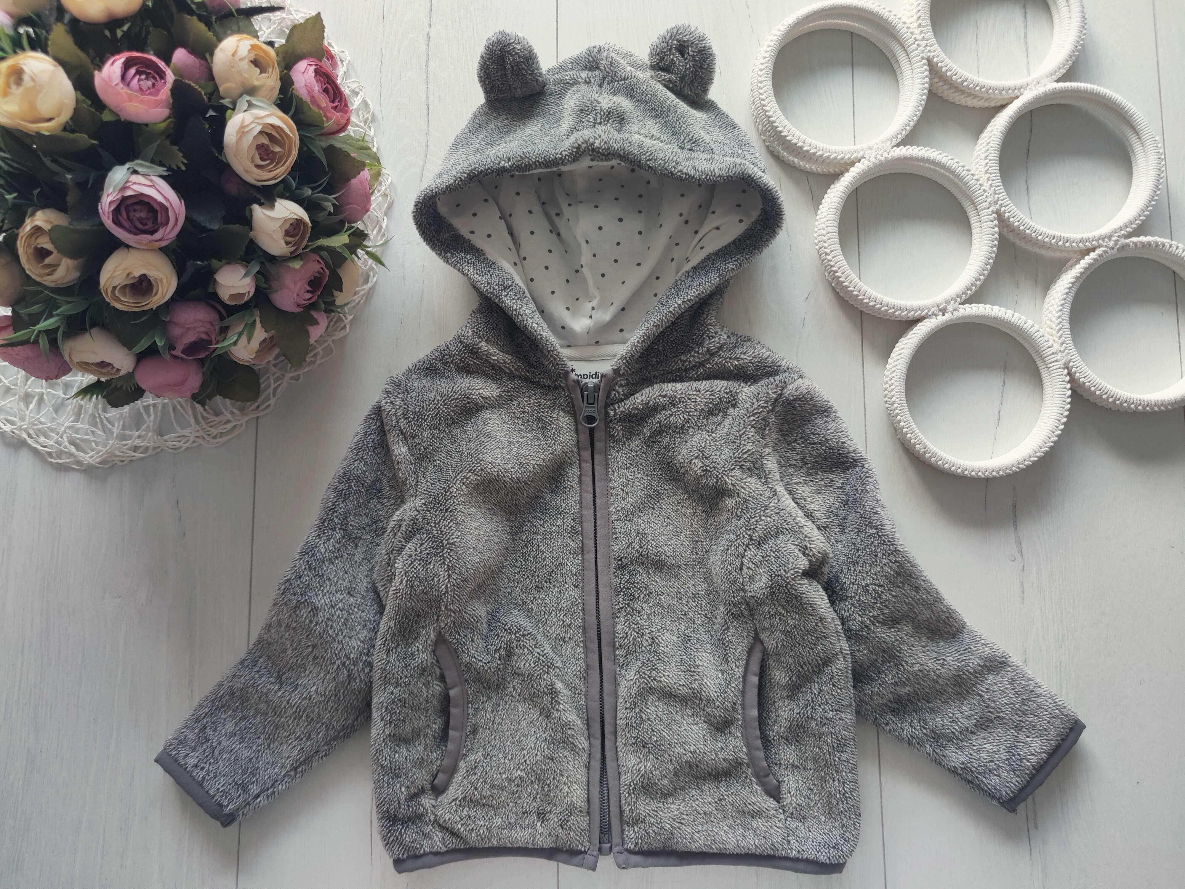 2 роки, зріст 92 Тепла кофта на блискавці