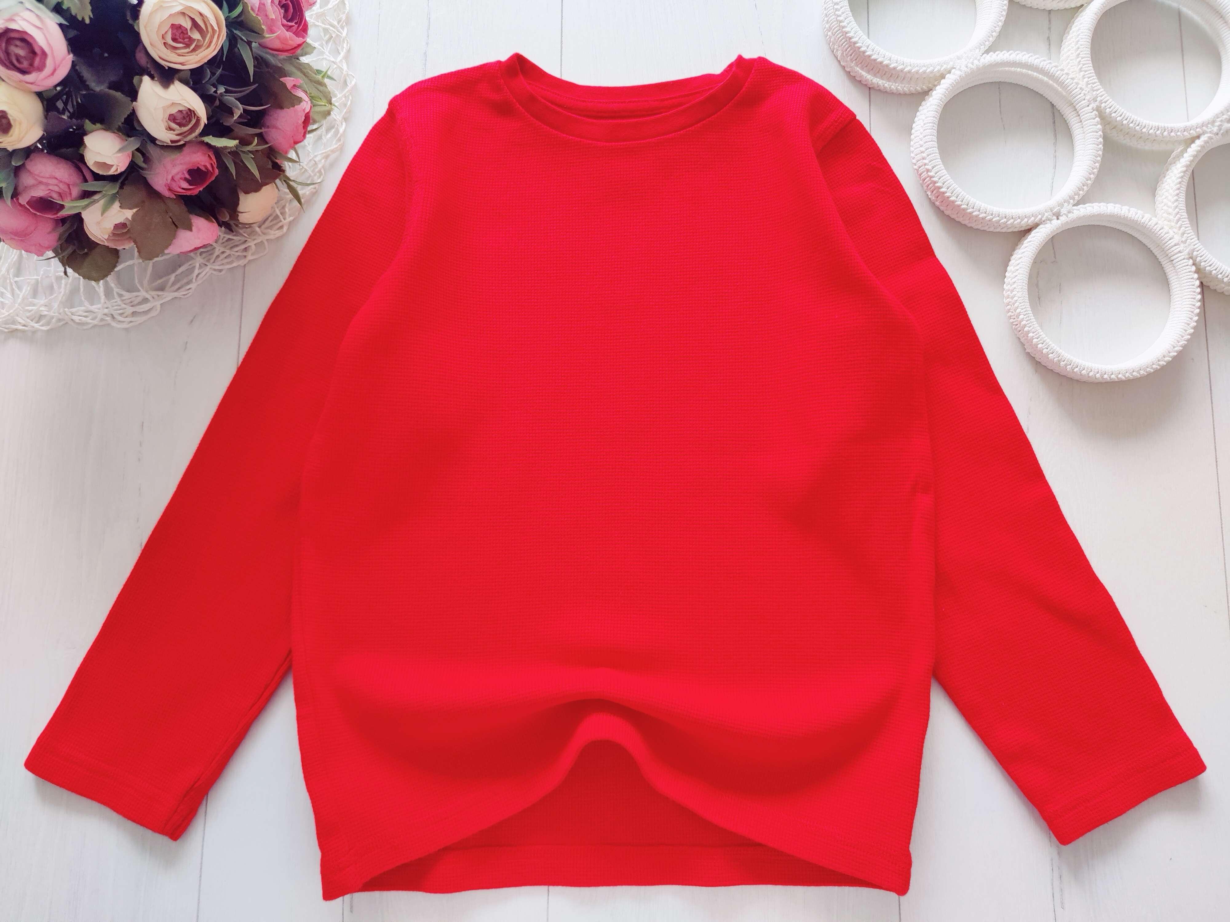 8 лет, рост 128 Красный плотный реглан