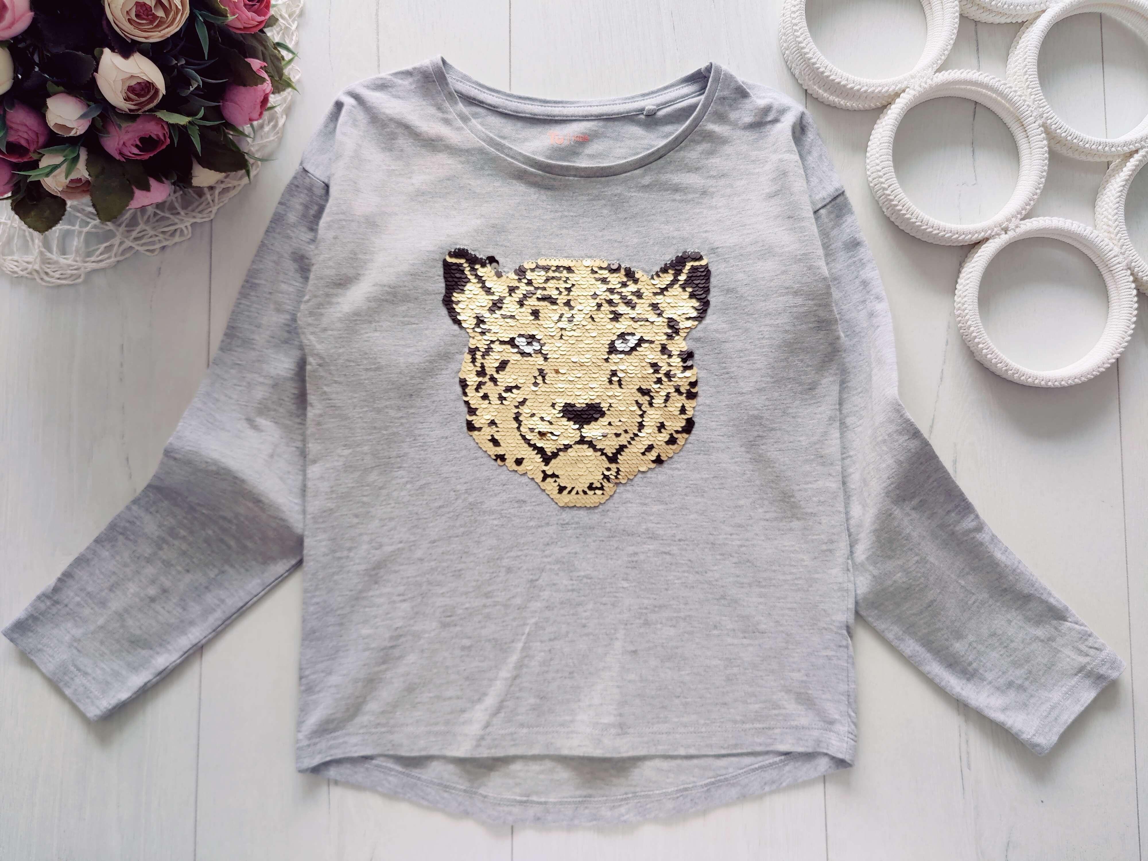 8 років, зріст 128 Реглан із паєток