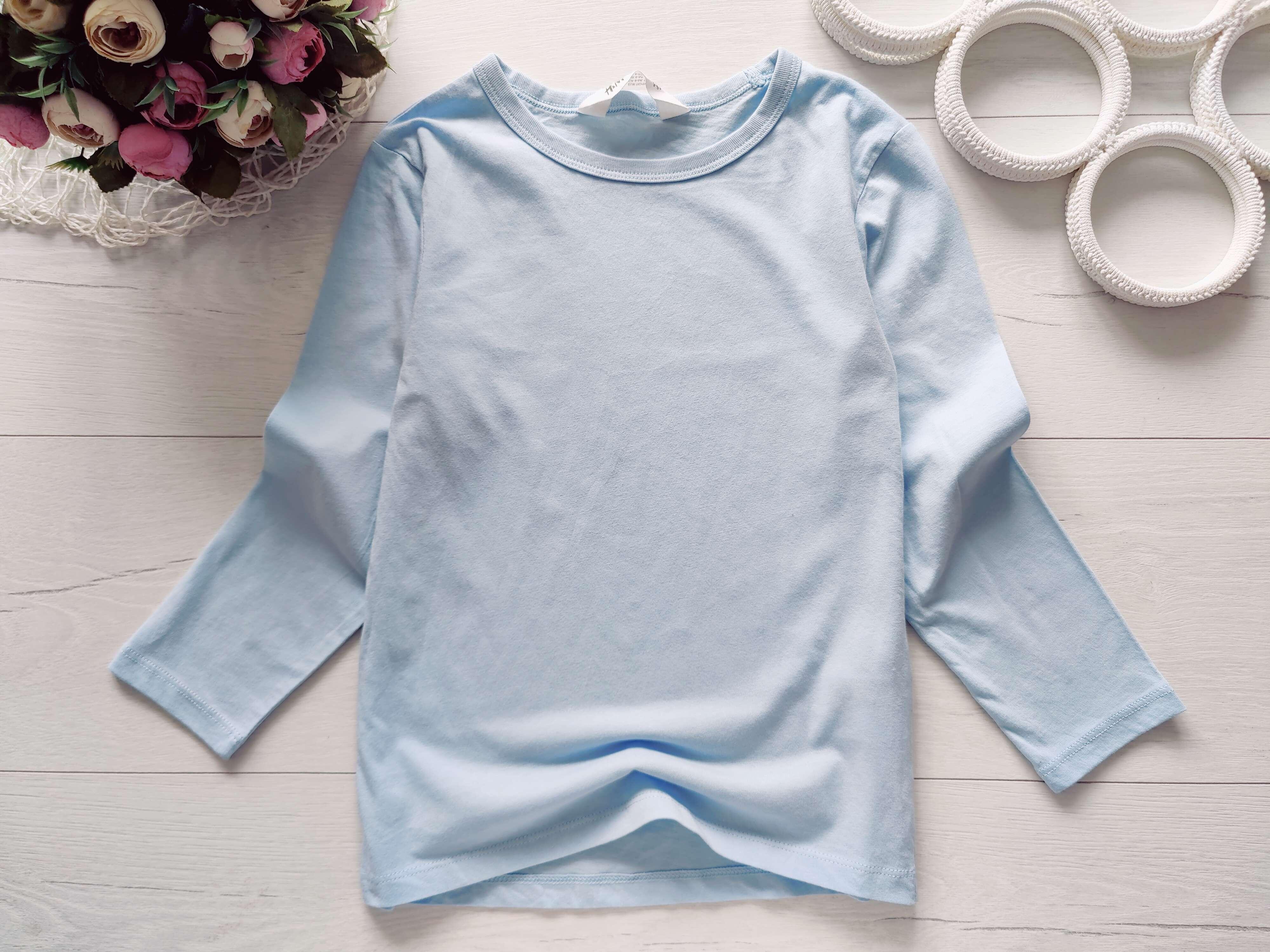 4,6 років, зріст 110,116 Однотонний трикотажний реглан