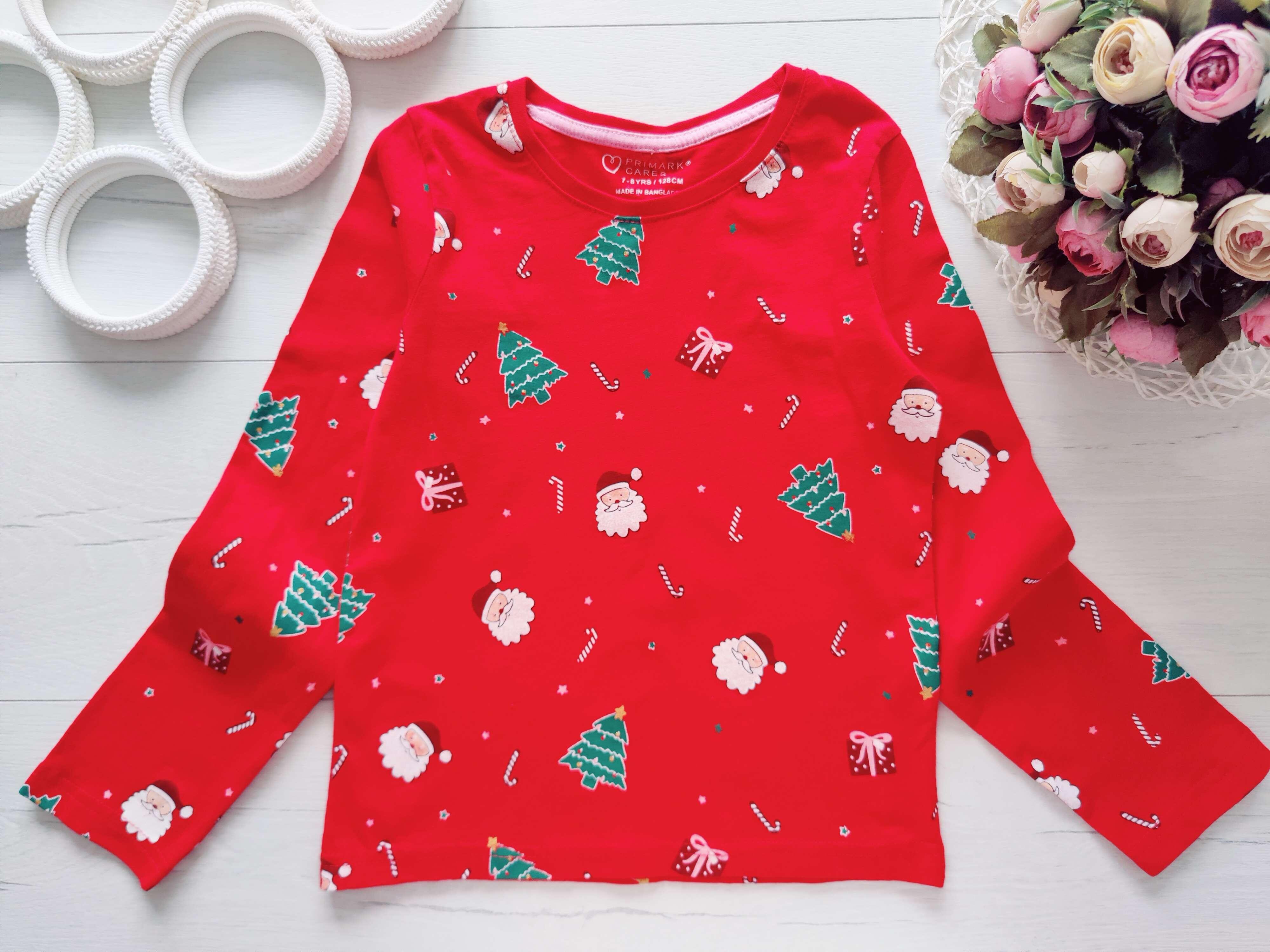 7,8 років, зріст 128 Новорічний реглан для дівчинки