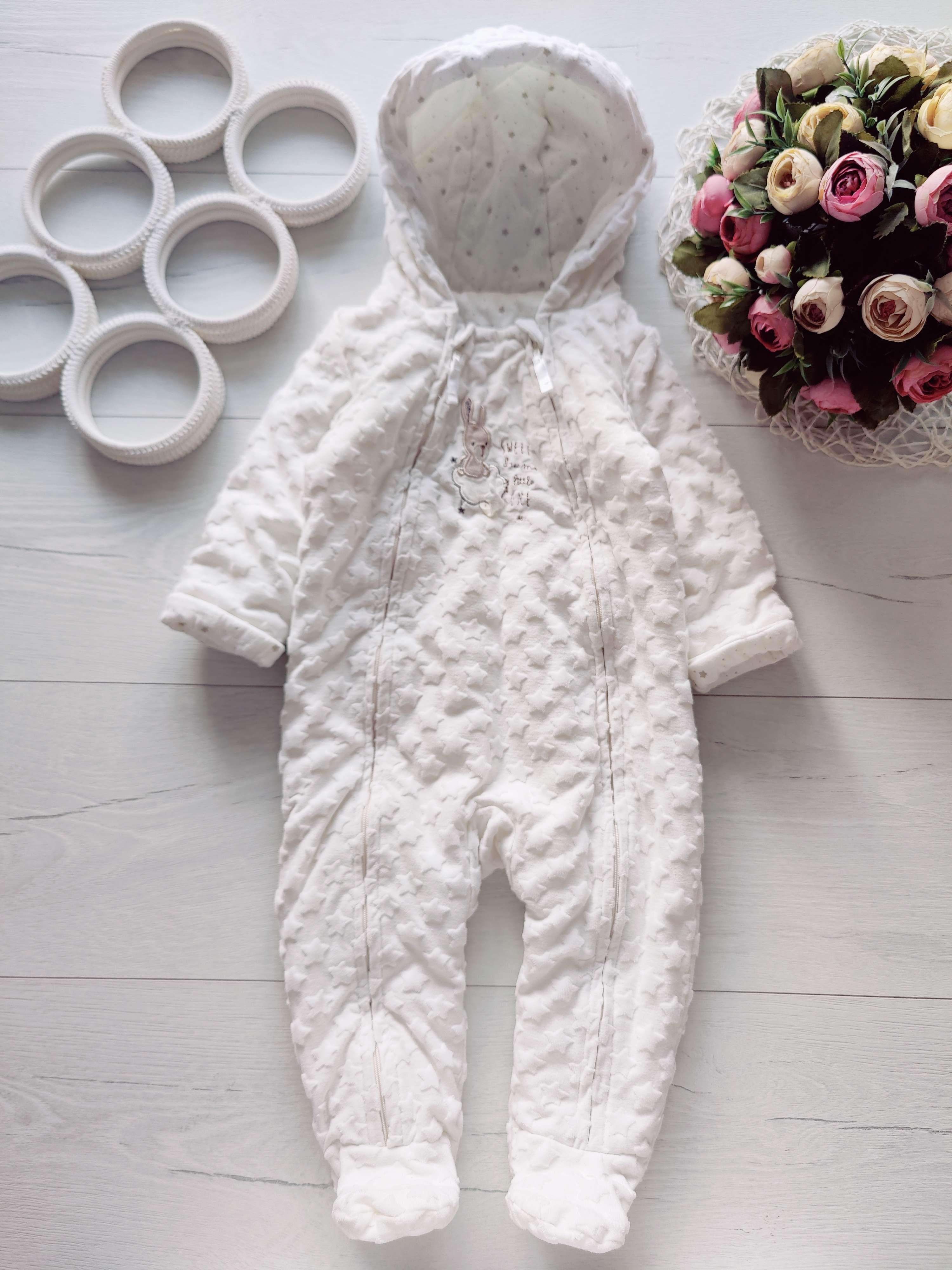 9,12 мес, рост 74,80 Комбинезон на тонком синтепоне, трикотажная подкладка