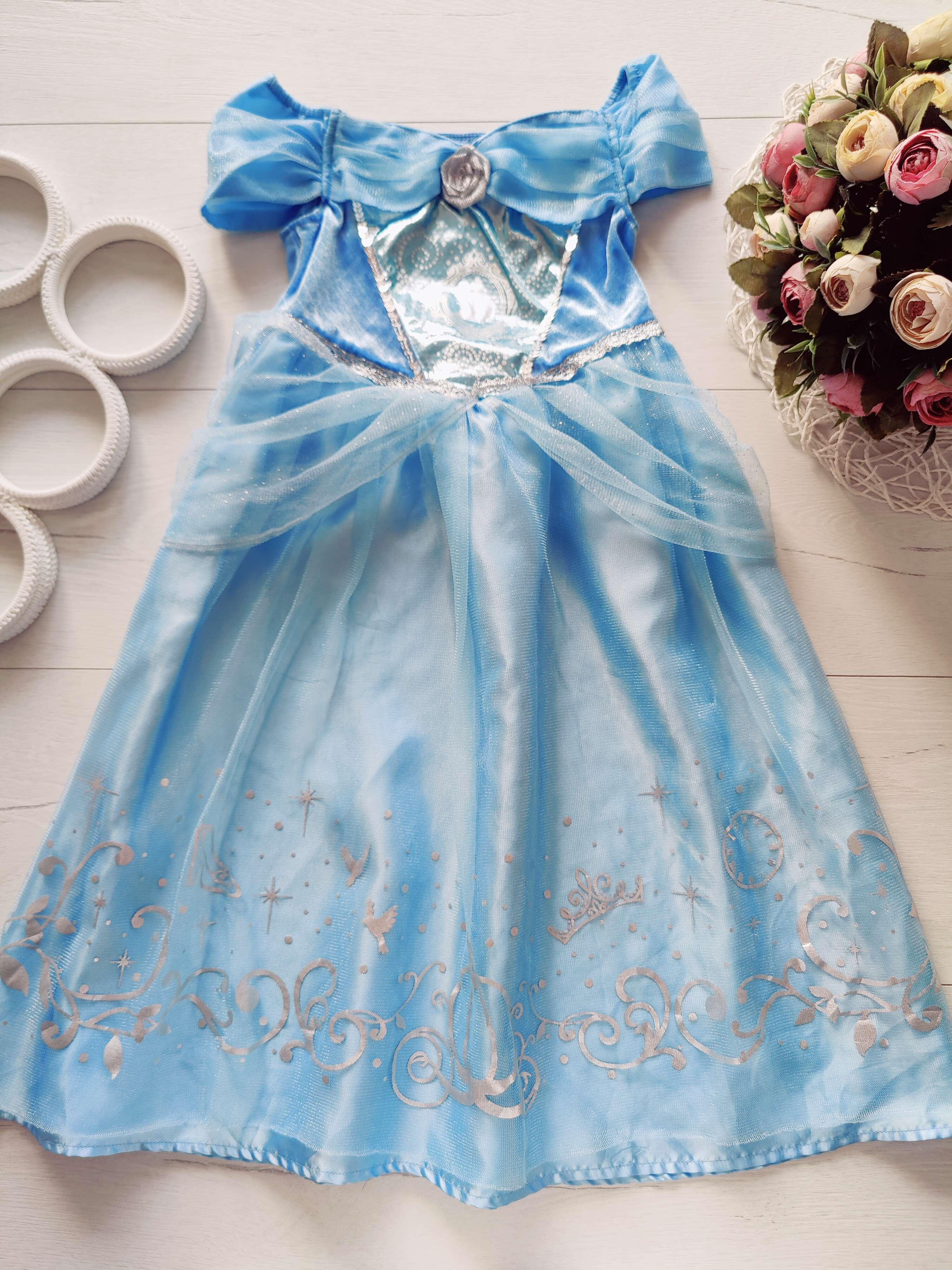 3,4 года, рост 104 Платье карнавальное золушка