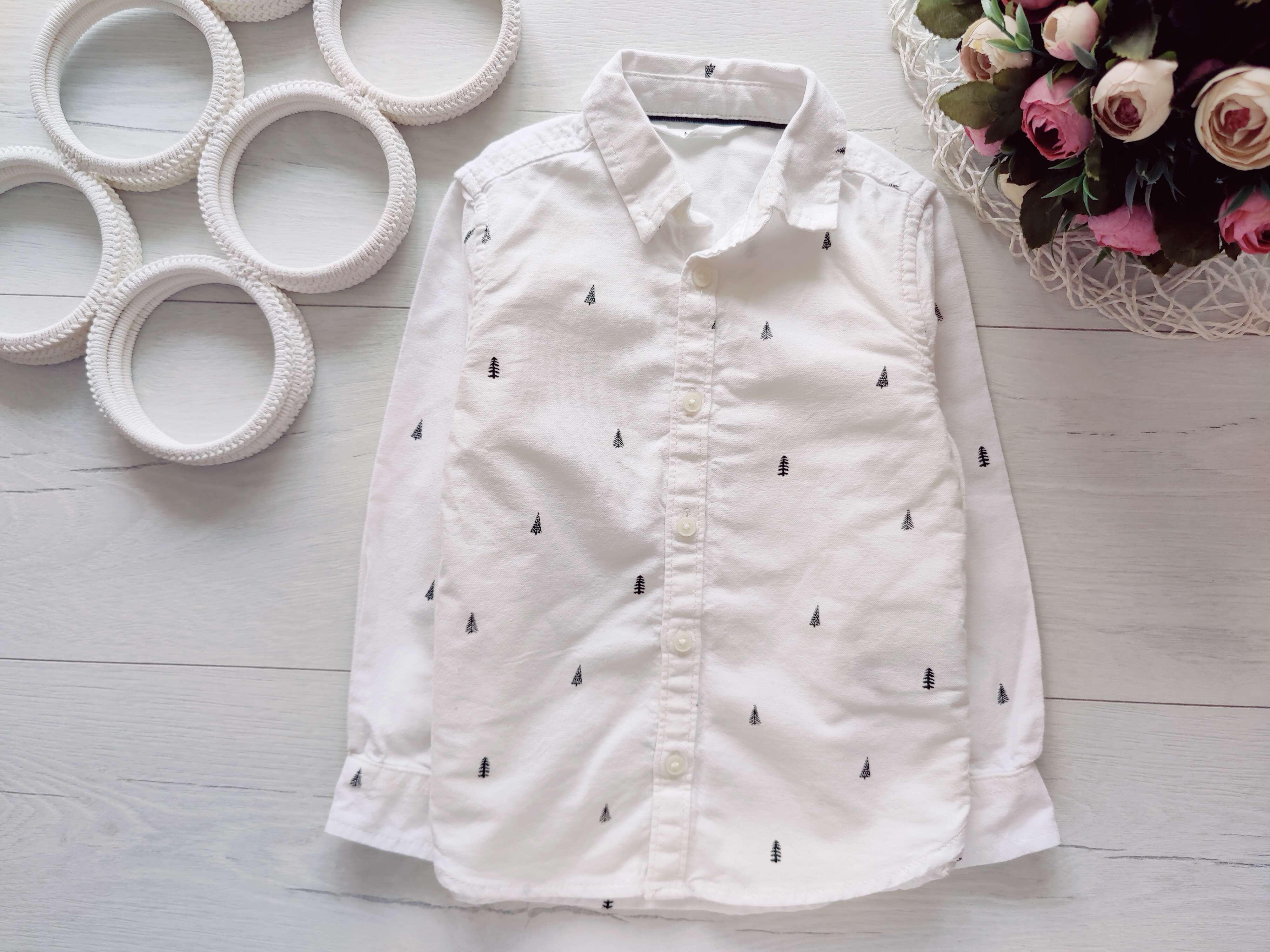 2,3 роки, зріст 98 Біла сорочка на новий рік