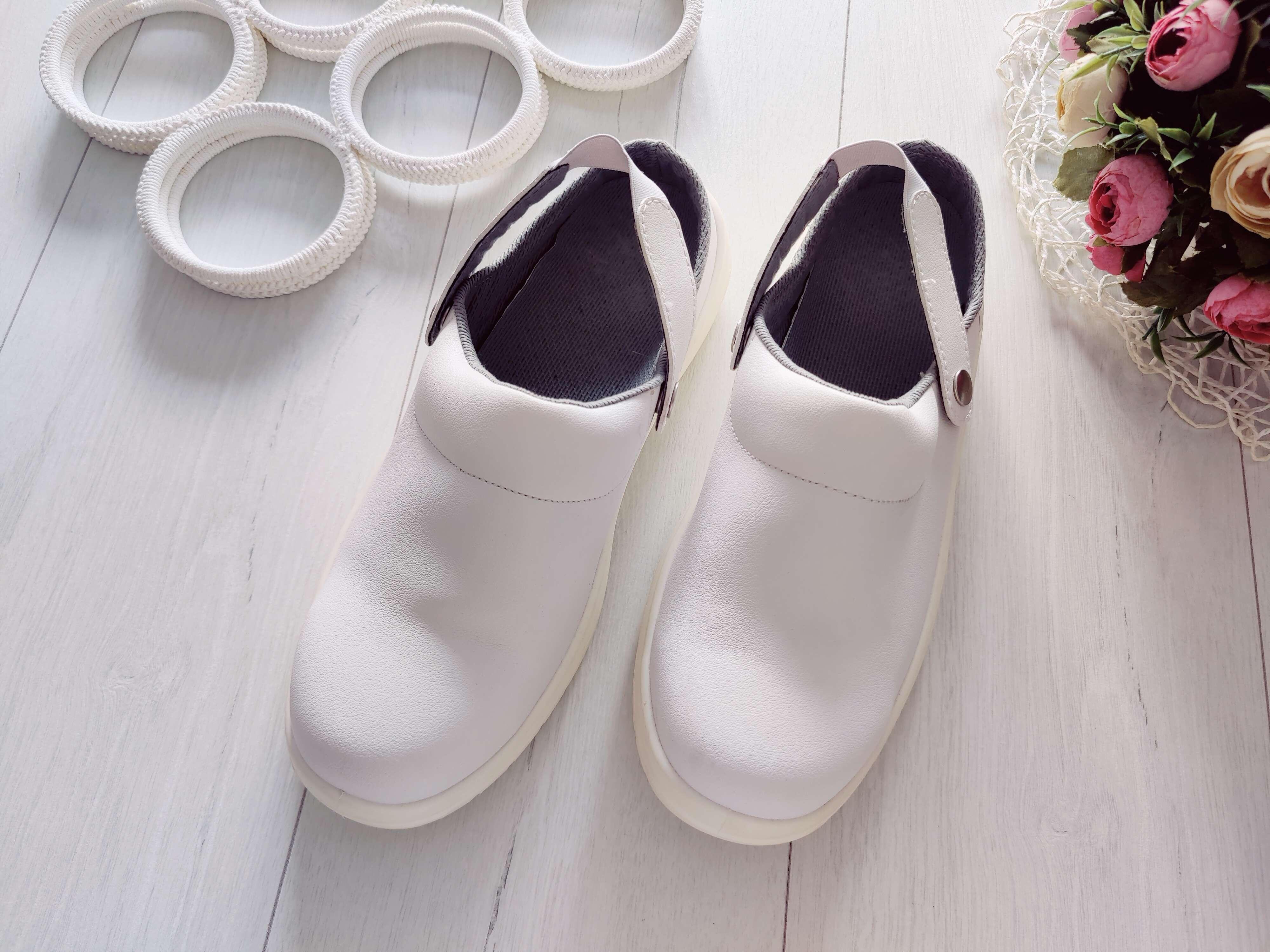 44-45 (29-29,5 см) Новые белые рабочие сабо для медиков