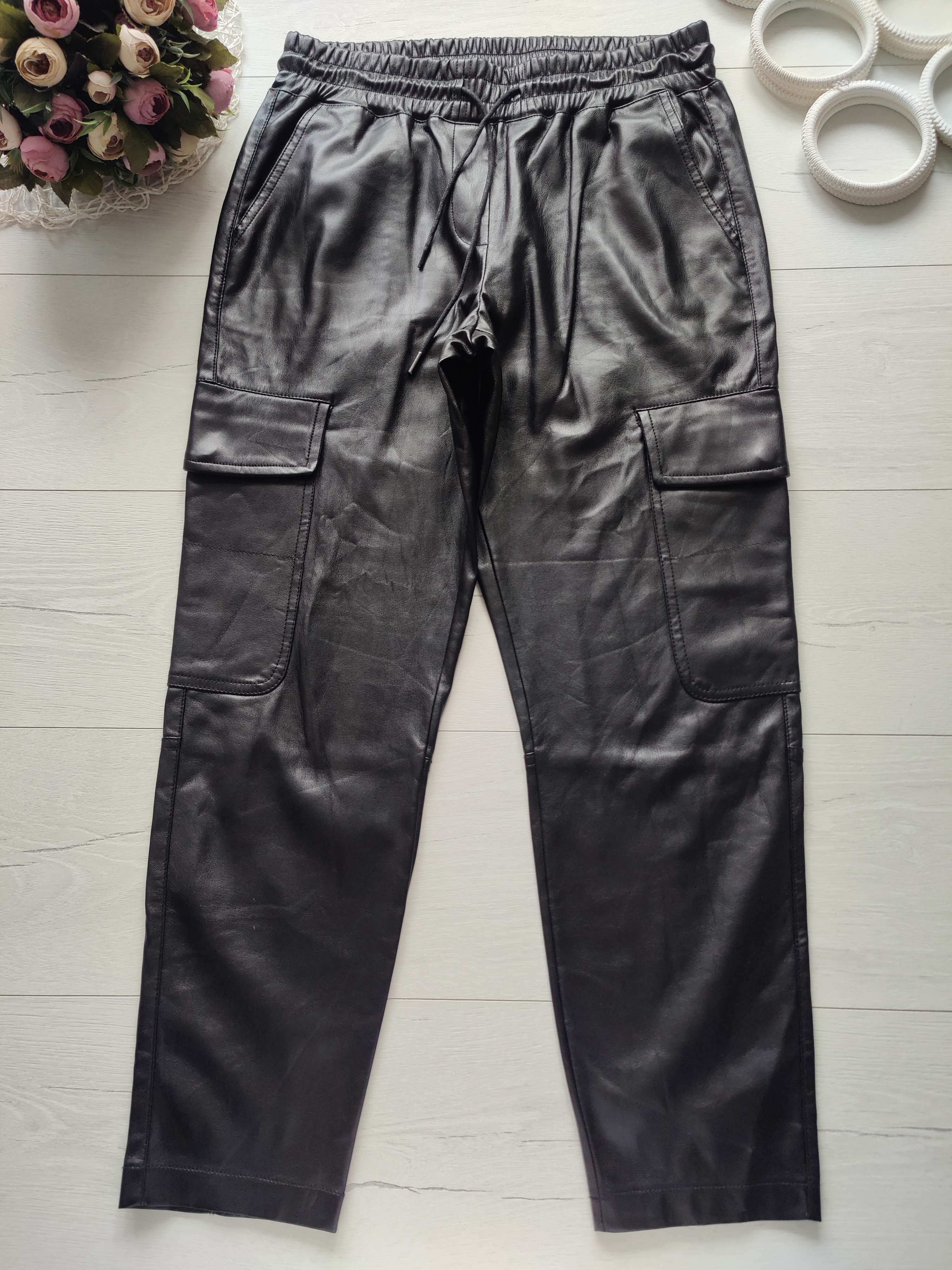 13,14 років, зріст 158,164 Шкіряні вільні штани з начосом