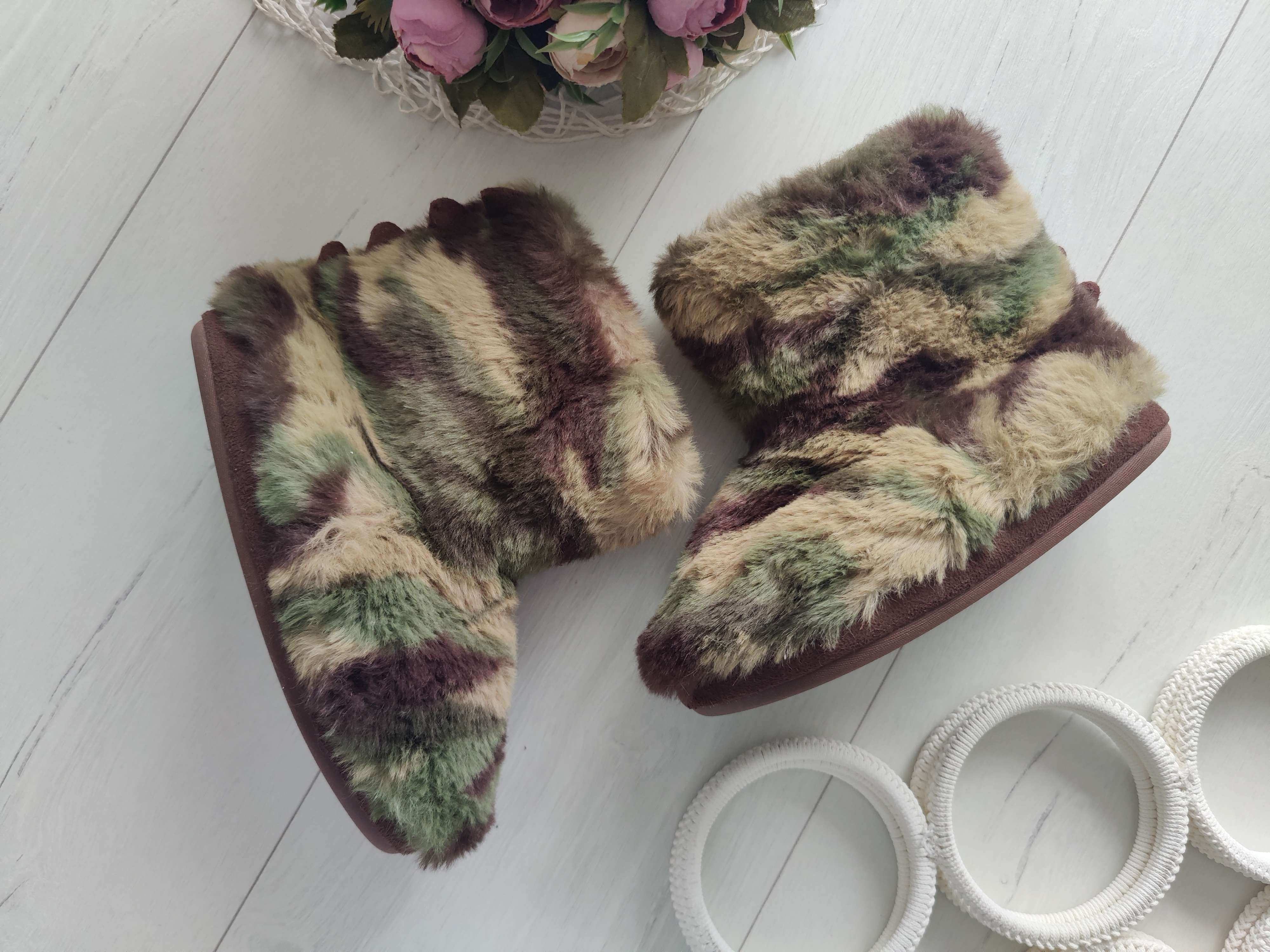 30 (19,5 см) Теплые высокие тапочки- валянки