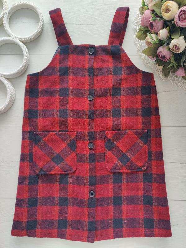 6,7 лет, рост 122 Теплый сарафан