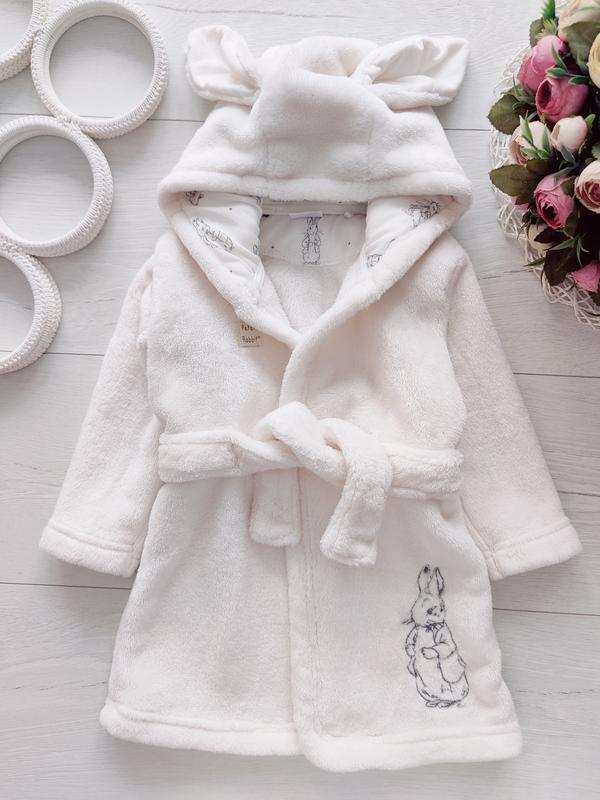 6,9 мес, рост 68,74 Теплый детский халат