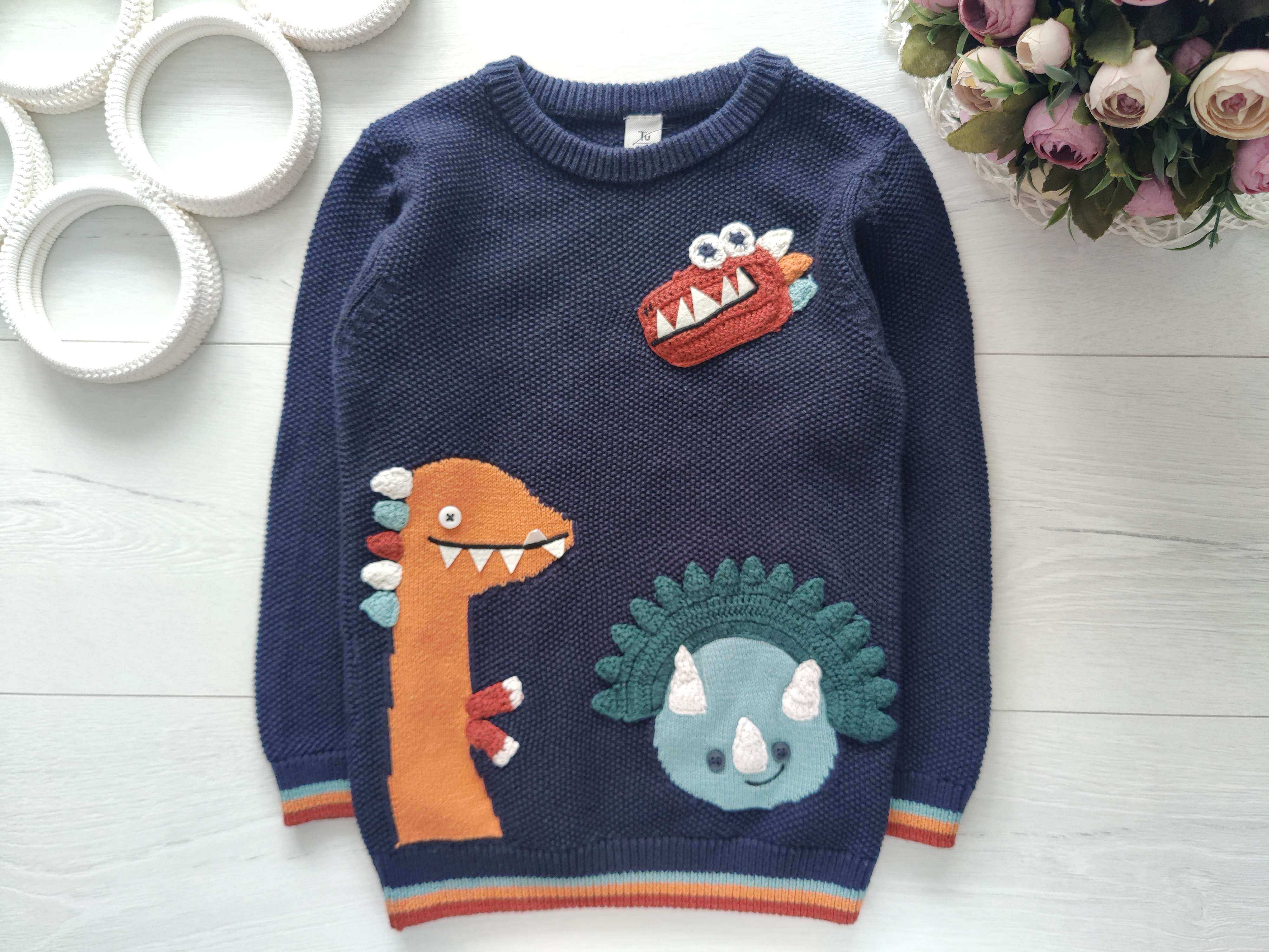 4,5 лет, рост 104,110 Свитер котон