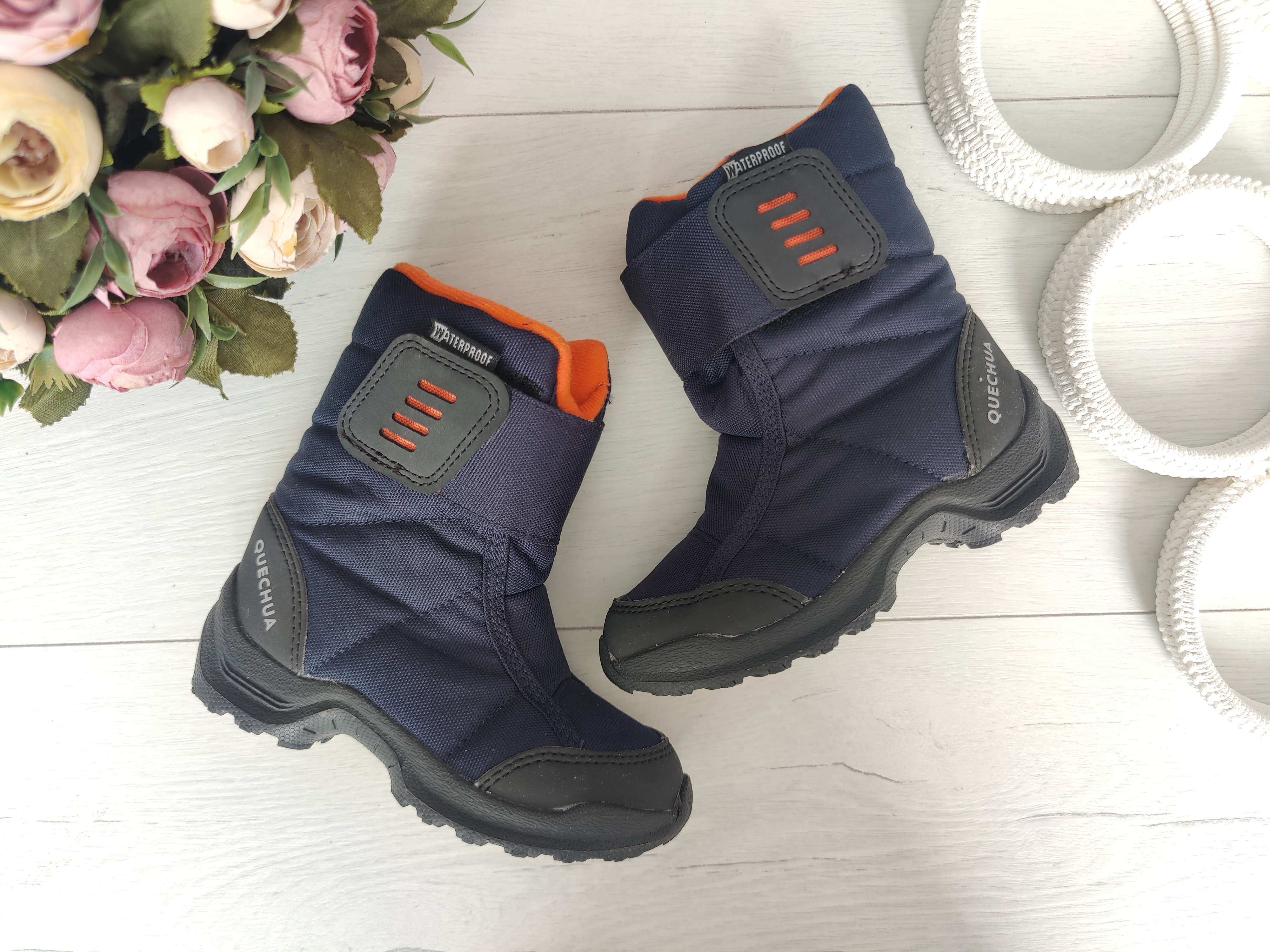 24 (14,5 см) Новые зимние ботинки на липучках