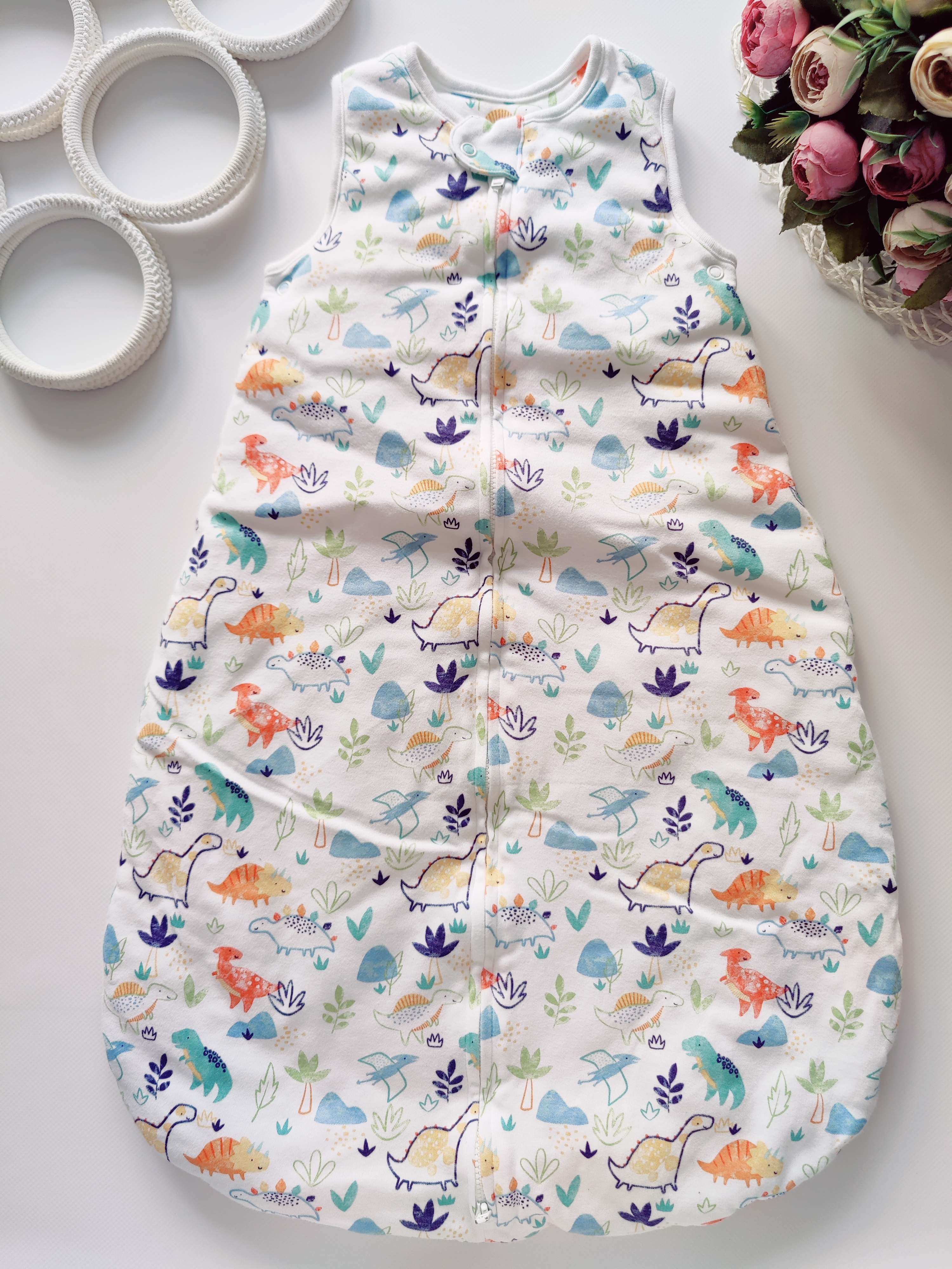 0-6 мес, рост 56-68 Теплый детский спальный мешок на синтепоне