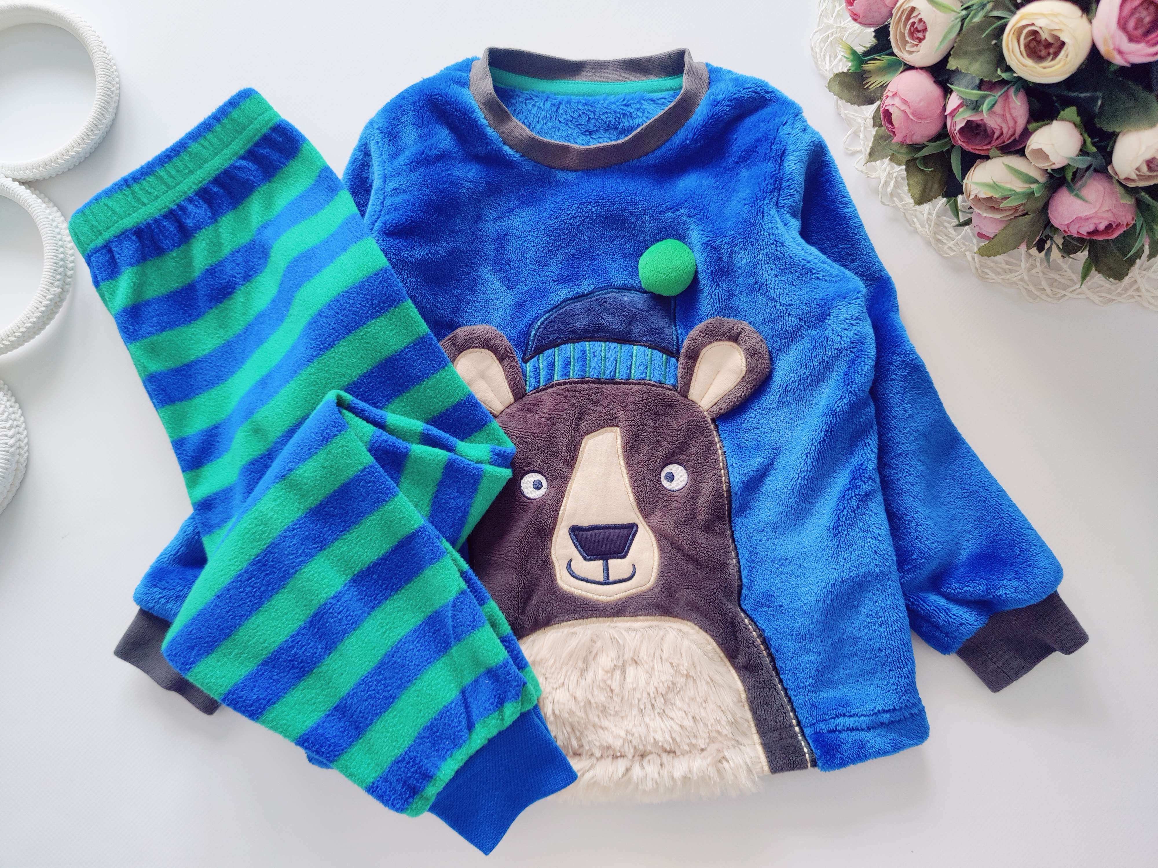 2-4 роки, зріст 92-104 Тепла дитяча набірна піжама