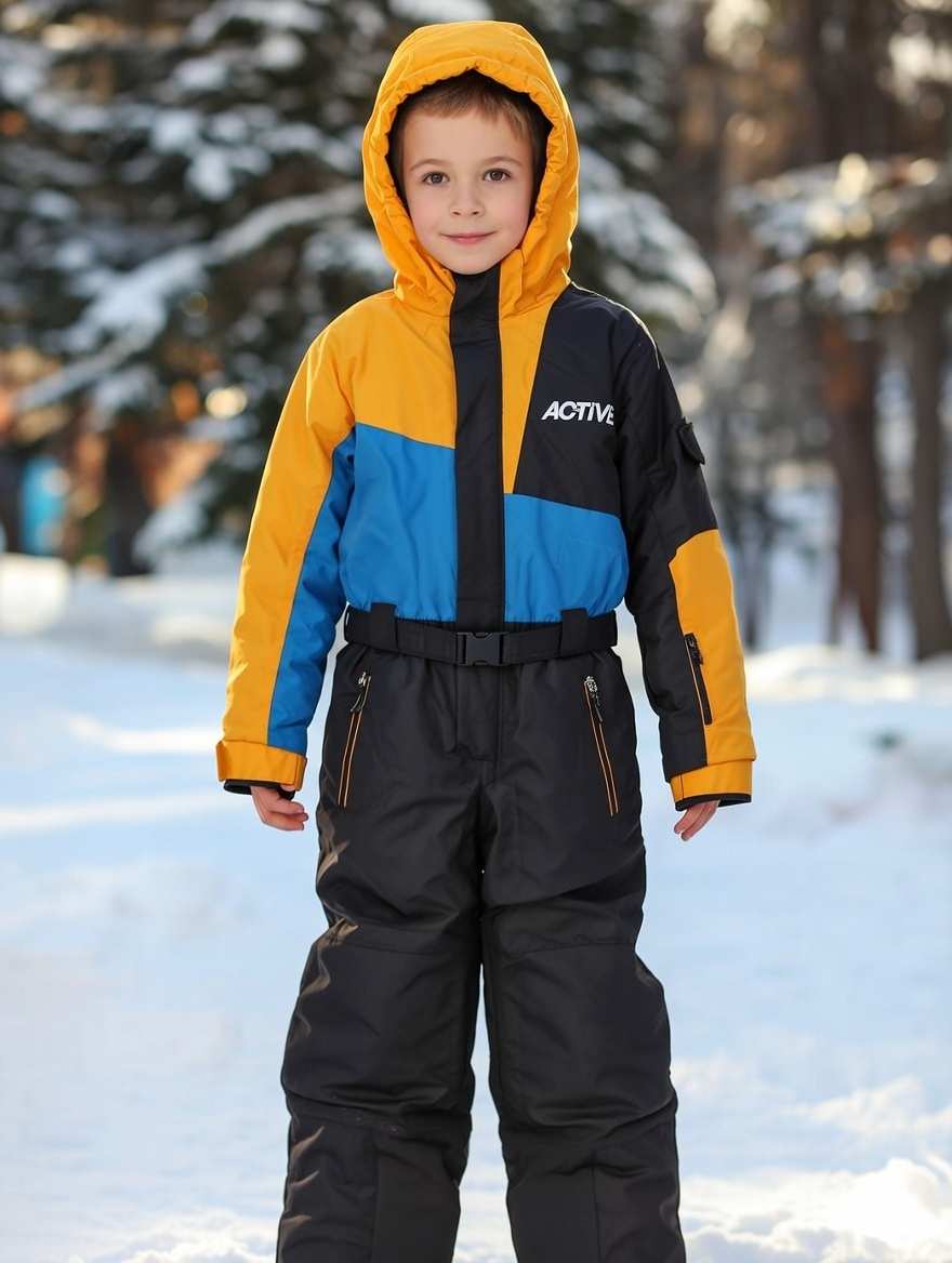 9,10 років, зріст 134,14 Новий зимовий гірськолижний комбінезон дитячий