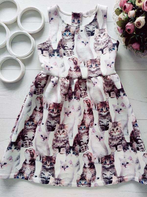 6,8 років, зріст 122,128 Сукня в кошенятах