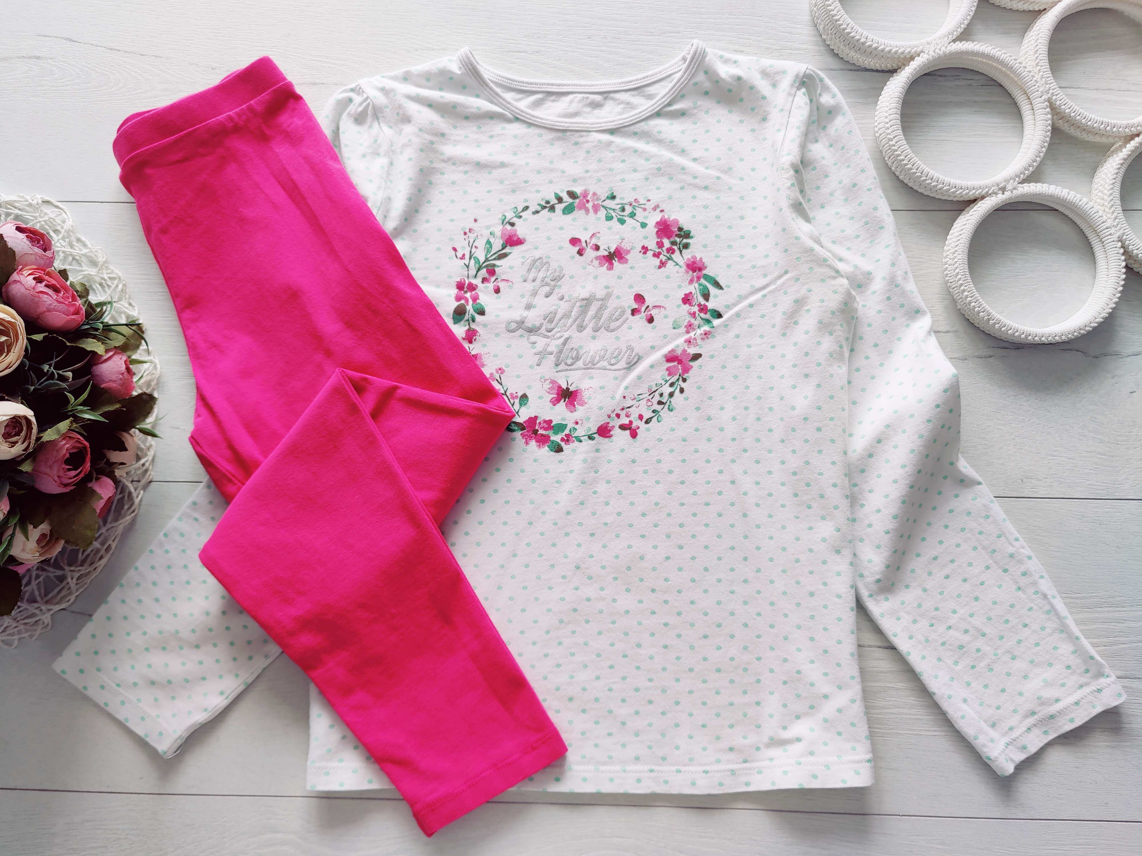 10 лет, рост 140 Трикотажная пижама для девочки наборная