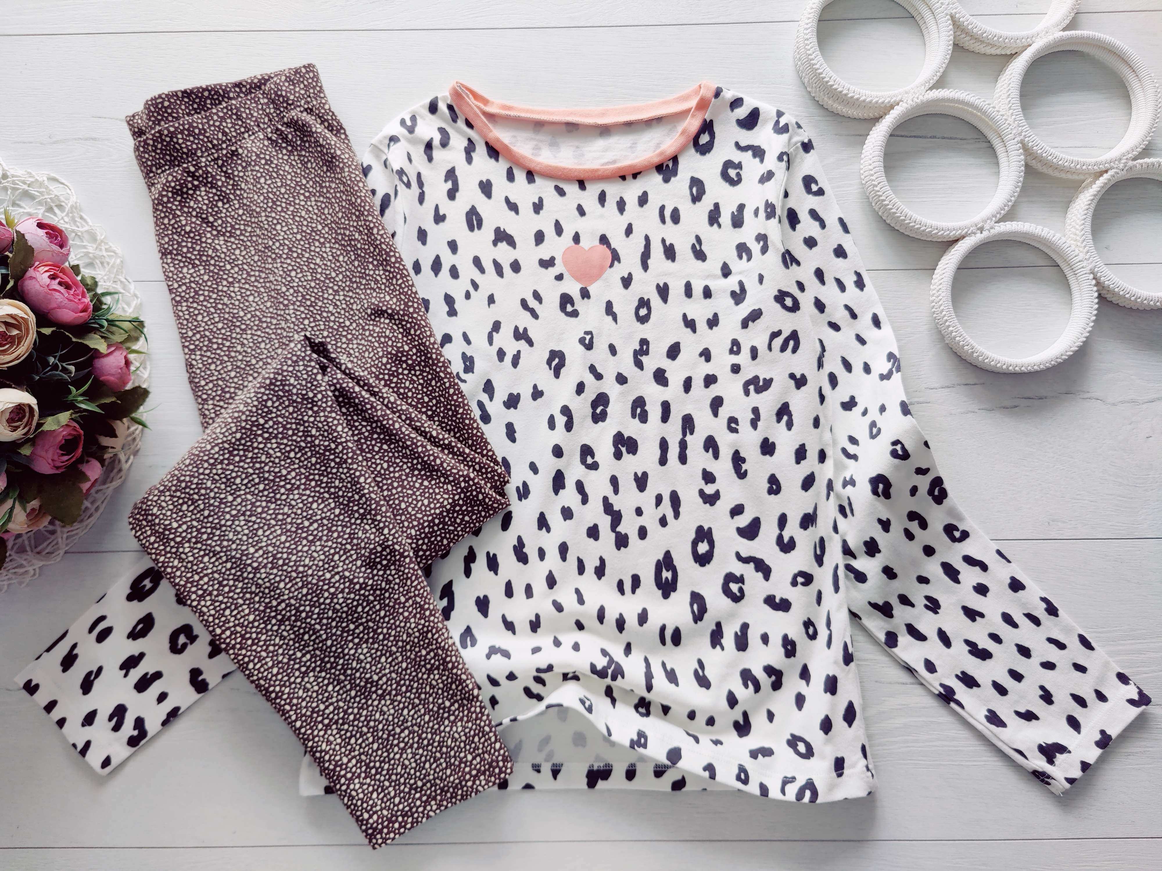 9,10 лет, рост 134,140 Пижама трикотажная наборная