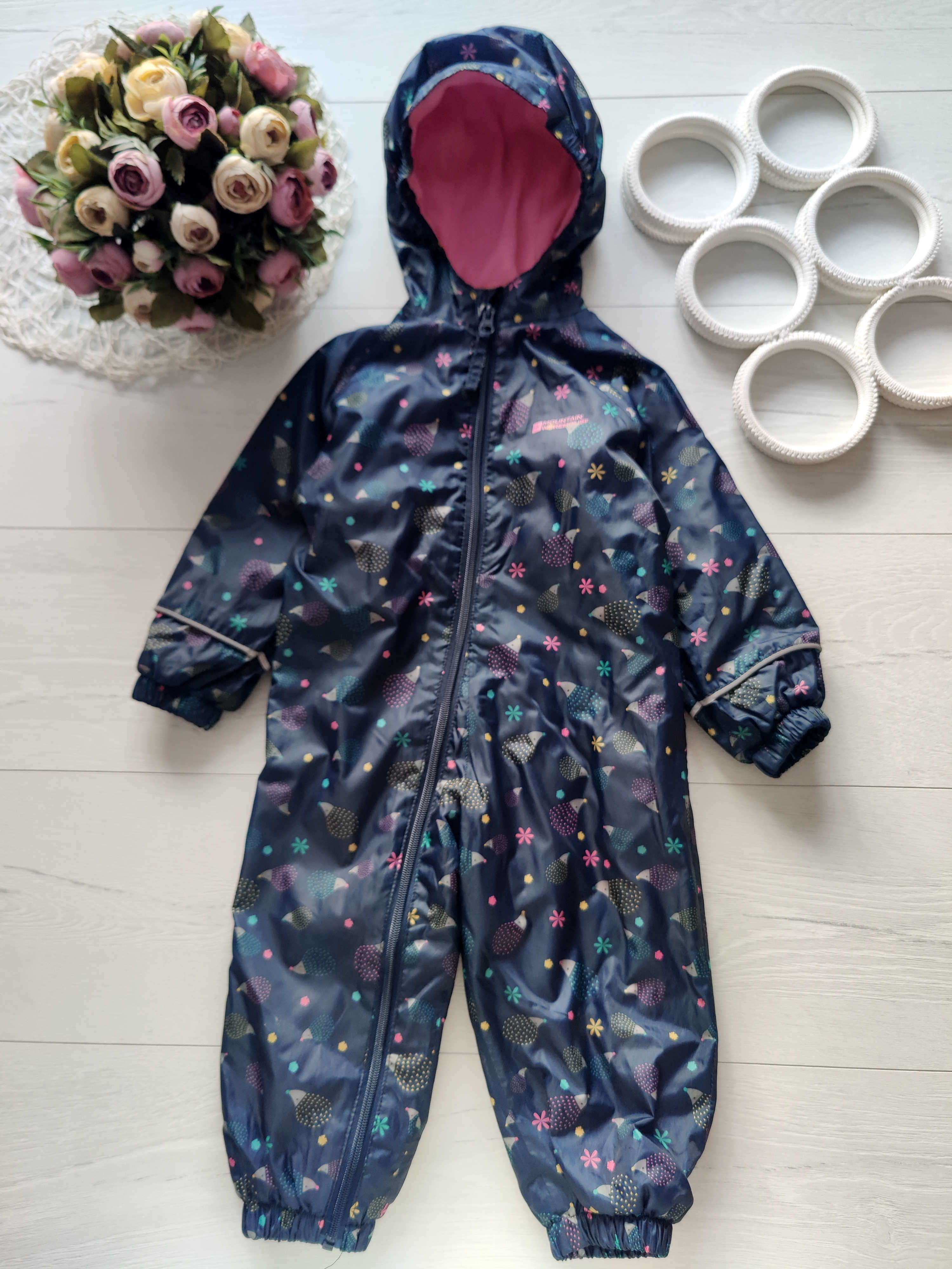 12,18 міс, зріст 80,86 Демісезонний комбінезон на флісі дівчинці