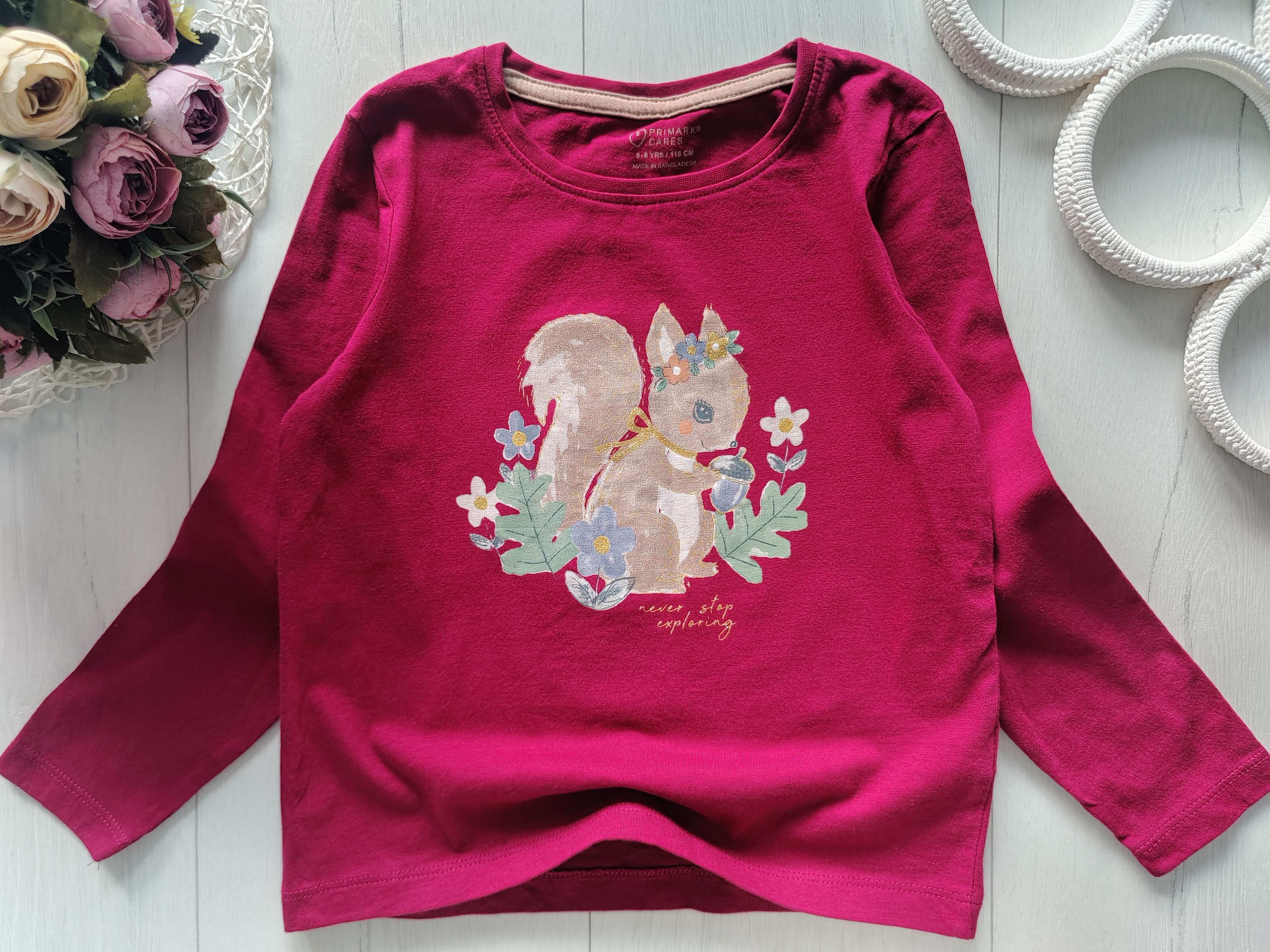 5,6 років, зріст 116 Реглан із білкою