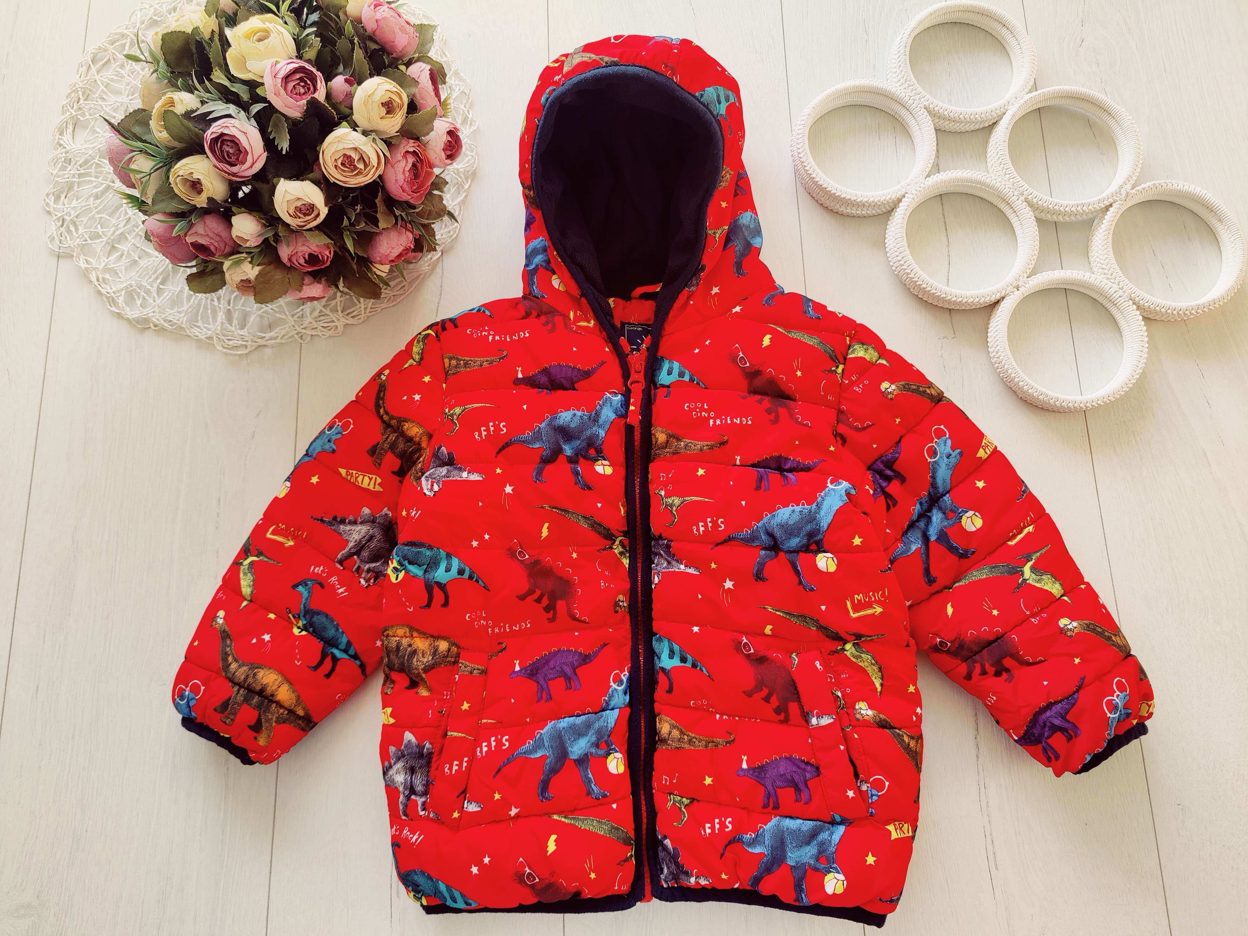 2,3 роки, зріст 92,98 Тепла курточка на синтепоні, фліс