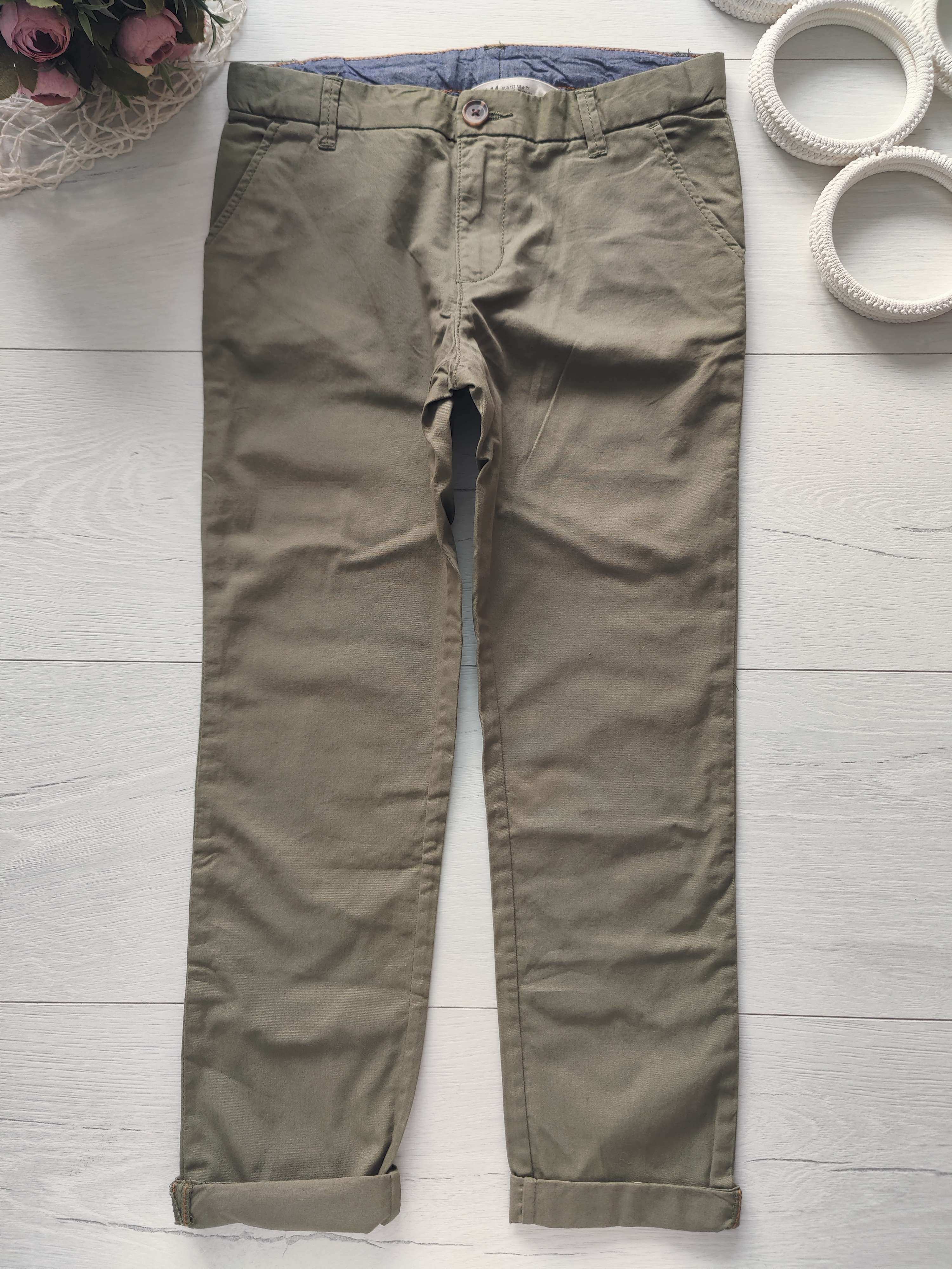 6,7 років, зріст 122 Штани для хлопчика хакі