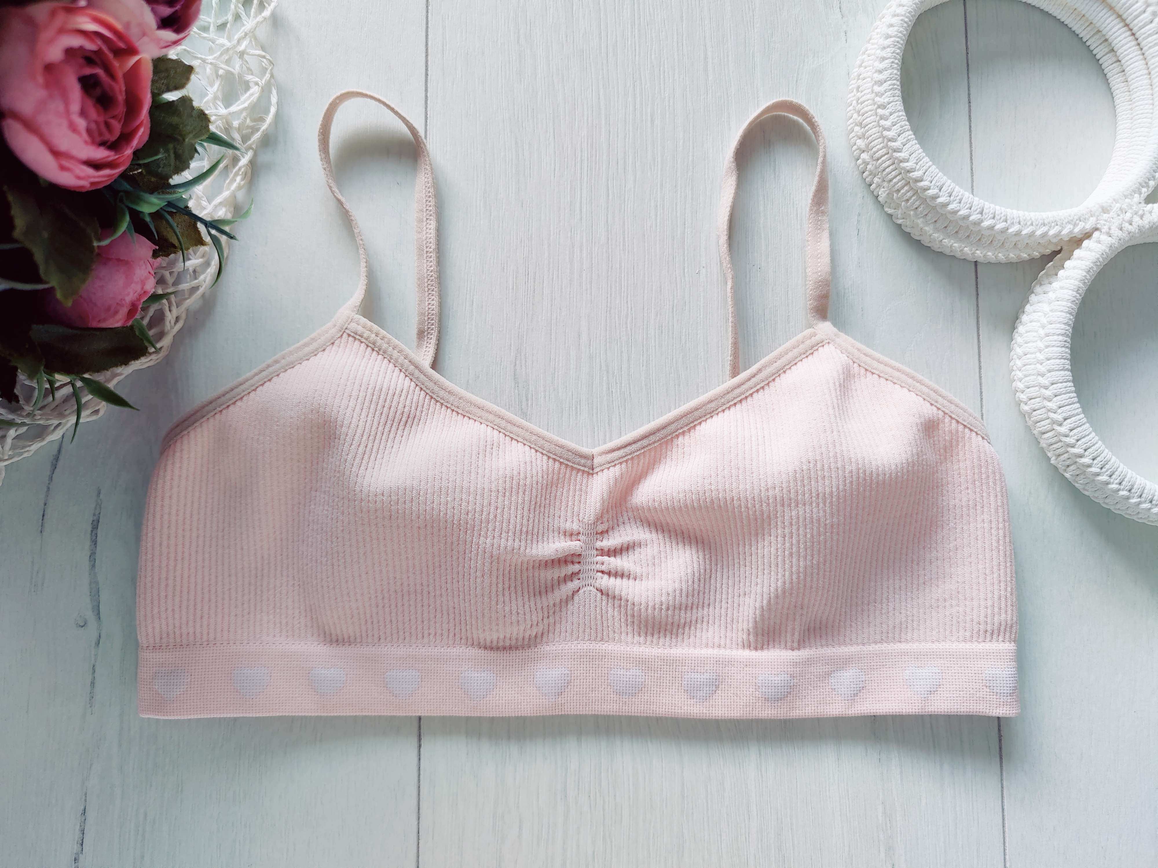 11,12 лет, рост 146,152 Нежно розовый топ для девочки