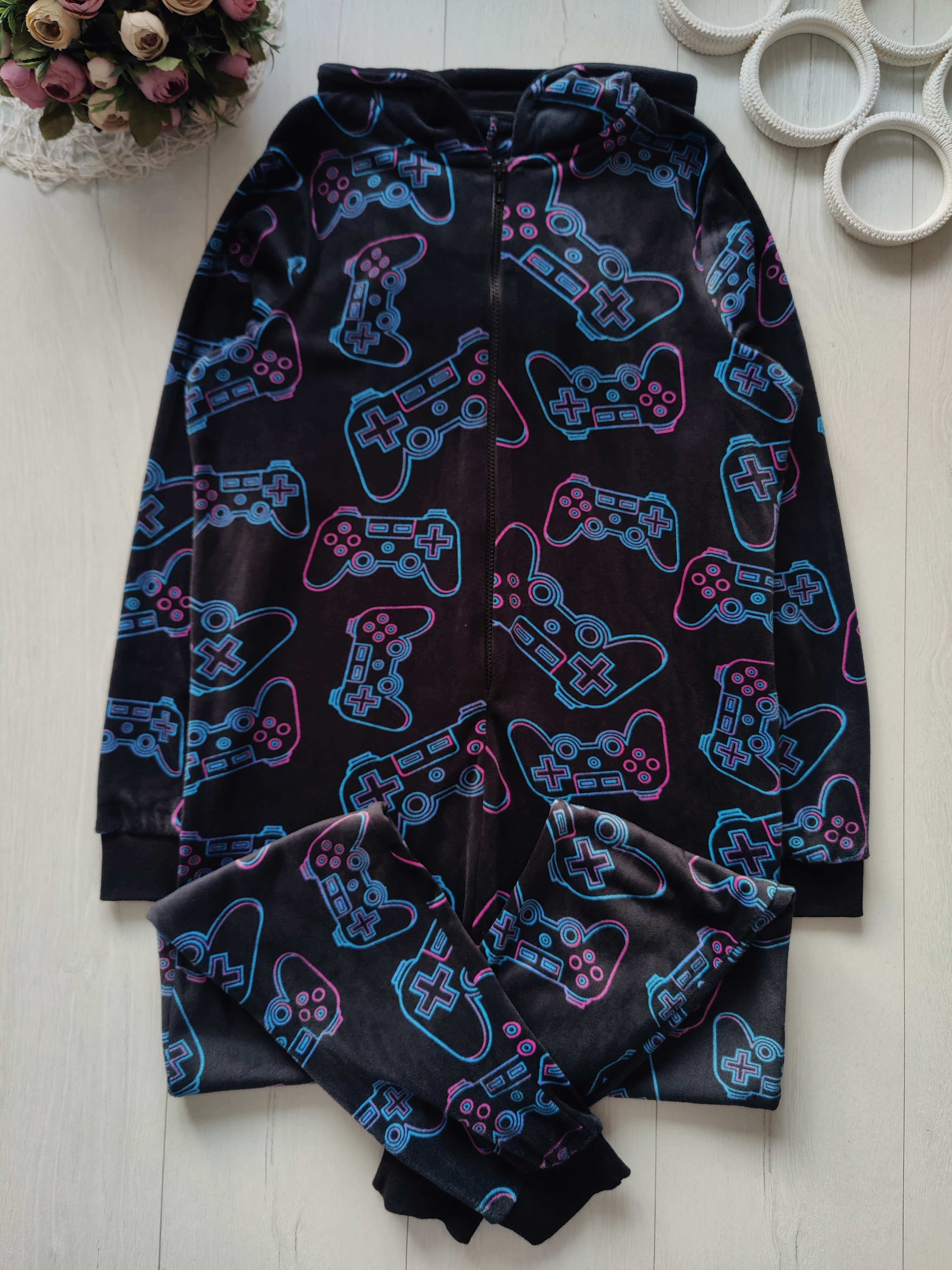 13 лет, рост 158 Теплая пижама для мальчика кигуруми