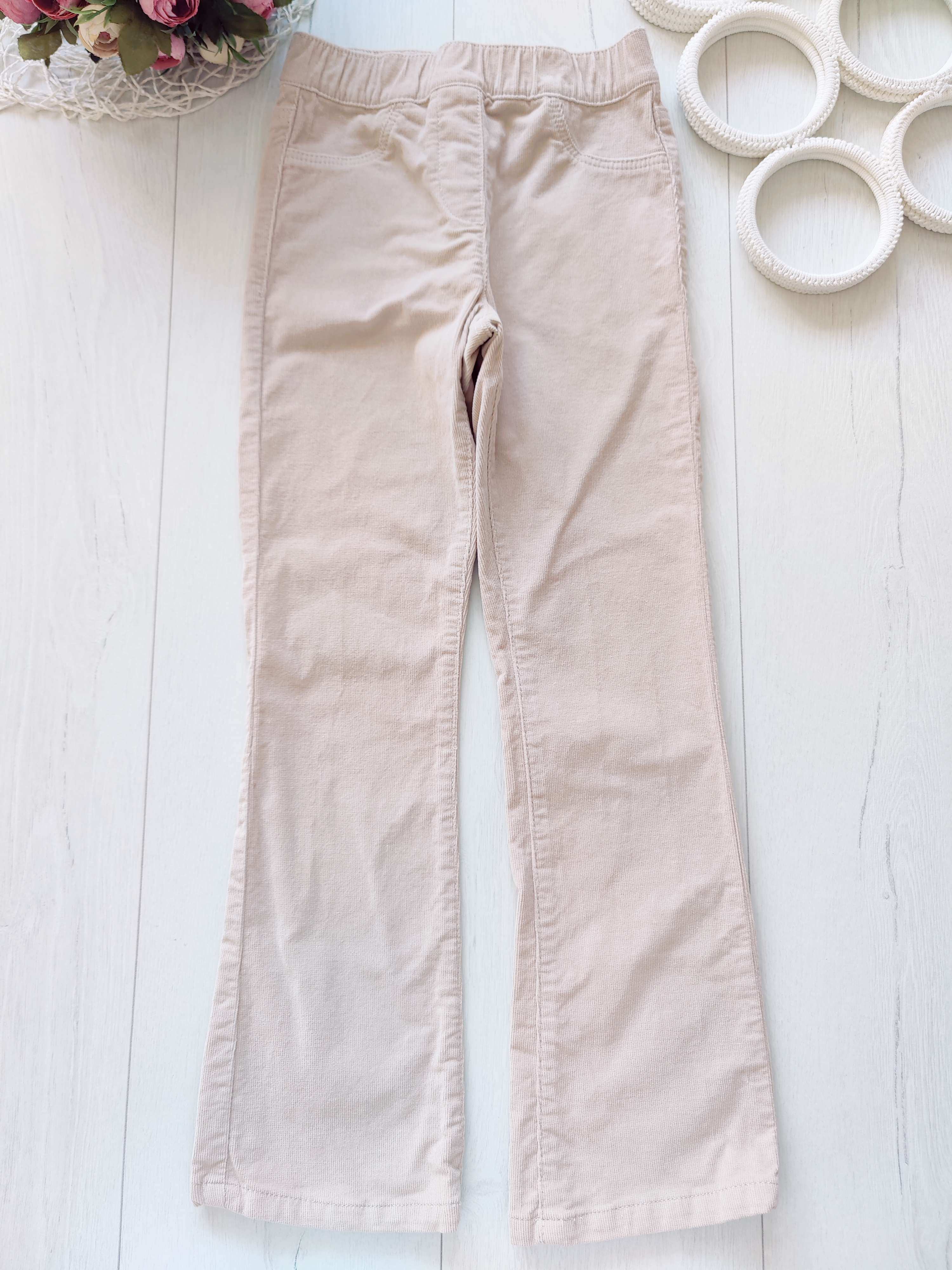 8,9 лет, рост 134 Брюки микровельвет клеш OVS kids