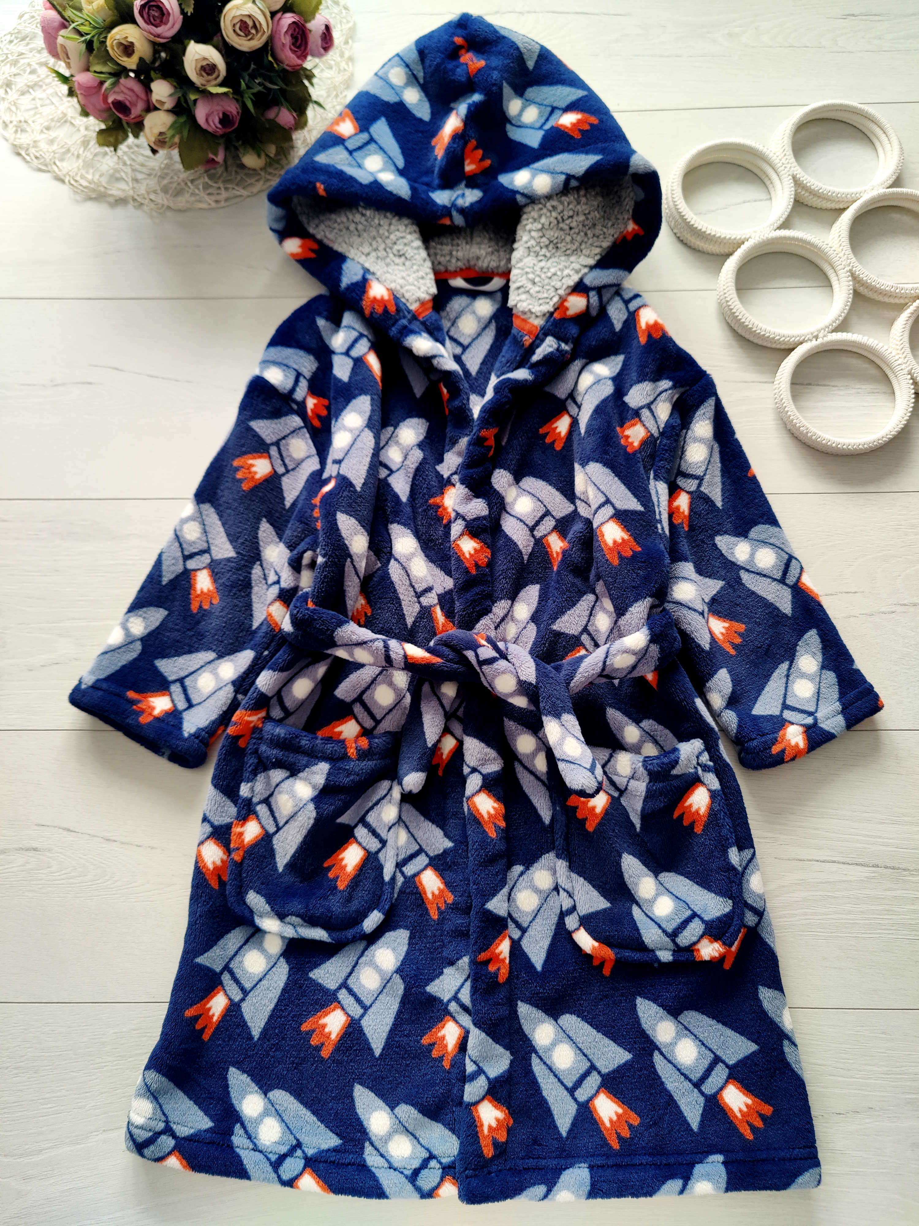 5,6 років, зріст 116 Теплий дитячий халат