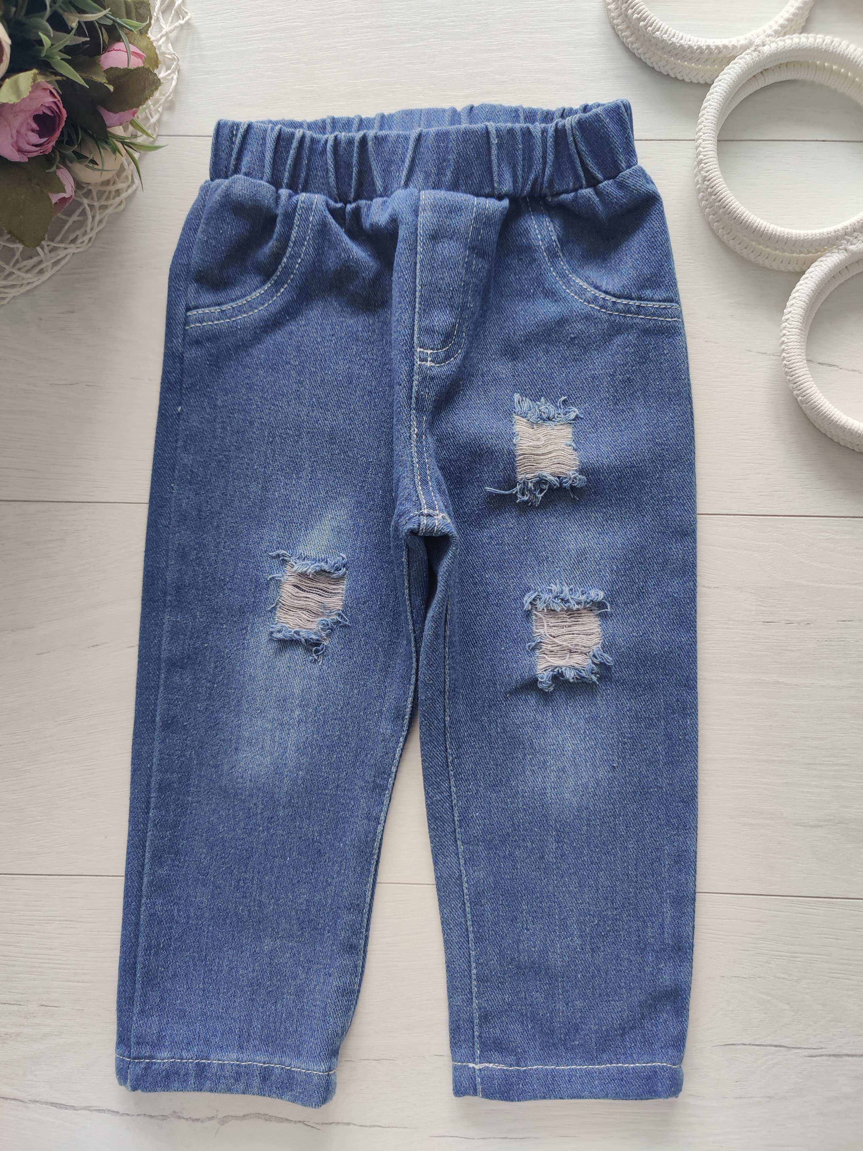 2- 3 роки, зріст 92-98 Джинси на гумці