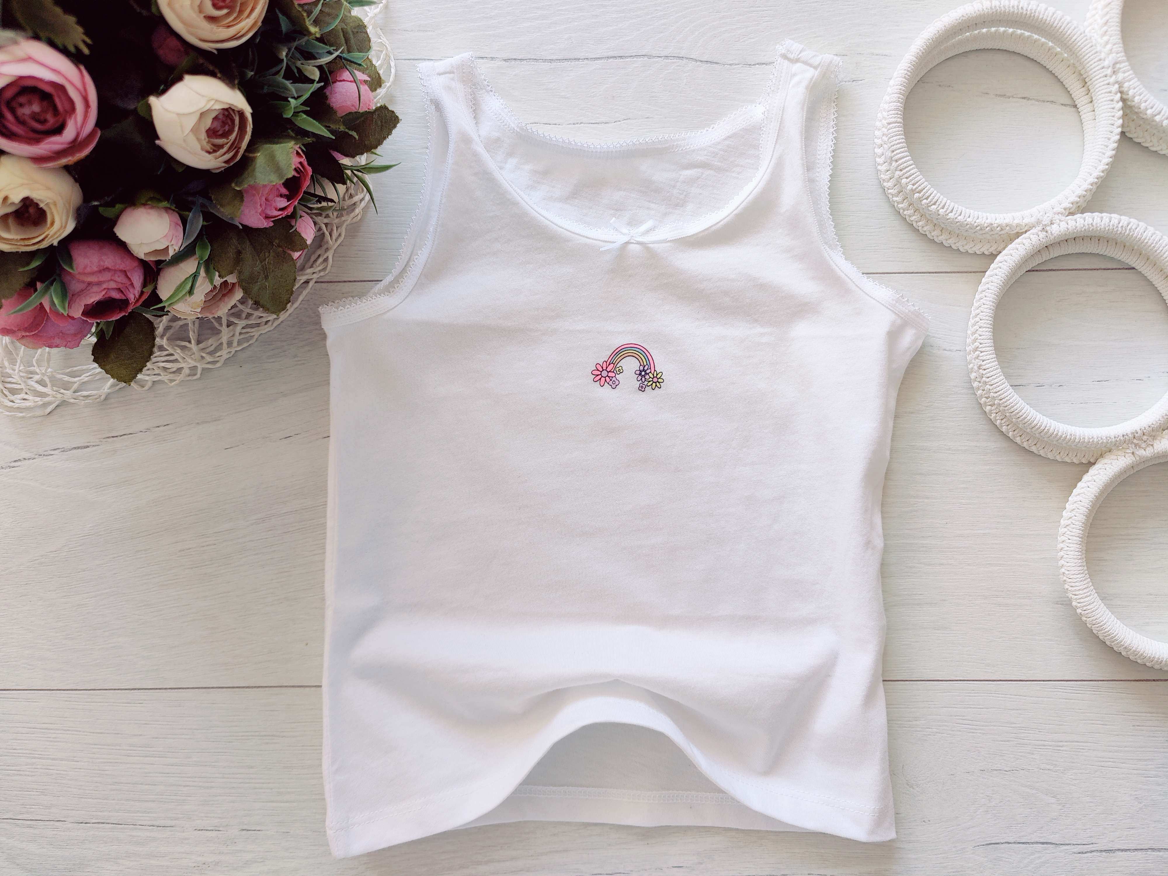 3,4 роки, зріст 98,104 Нова дитяча майка для дівчинки