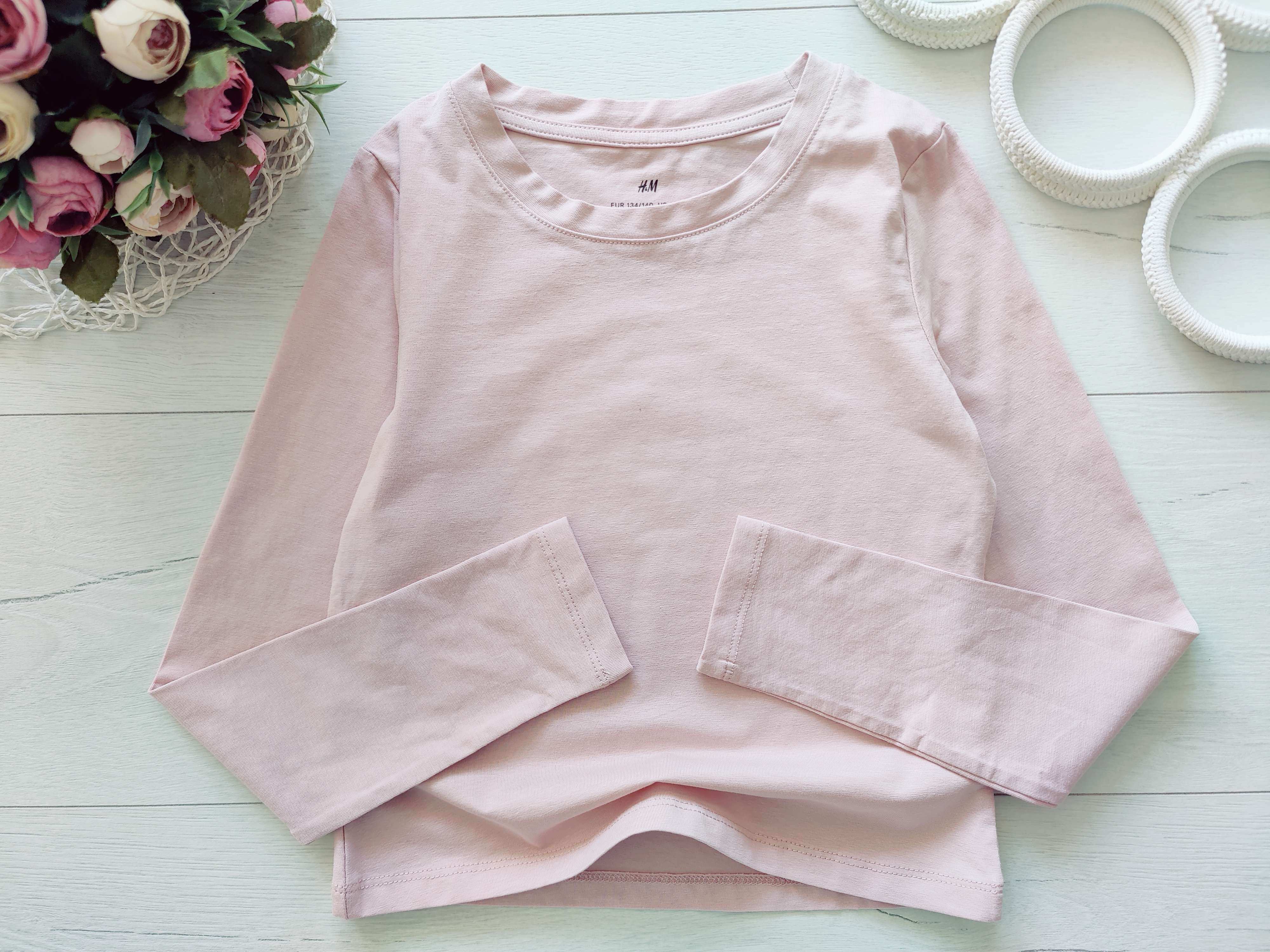 8,10 лет, рост 134,140 Трикотажный лонгслив