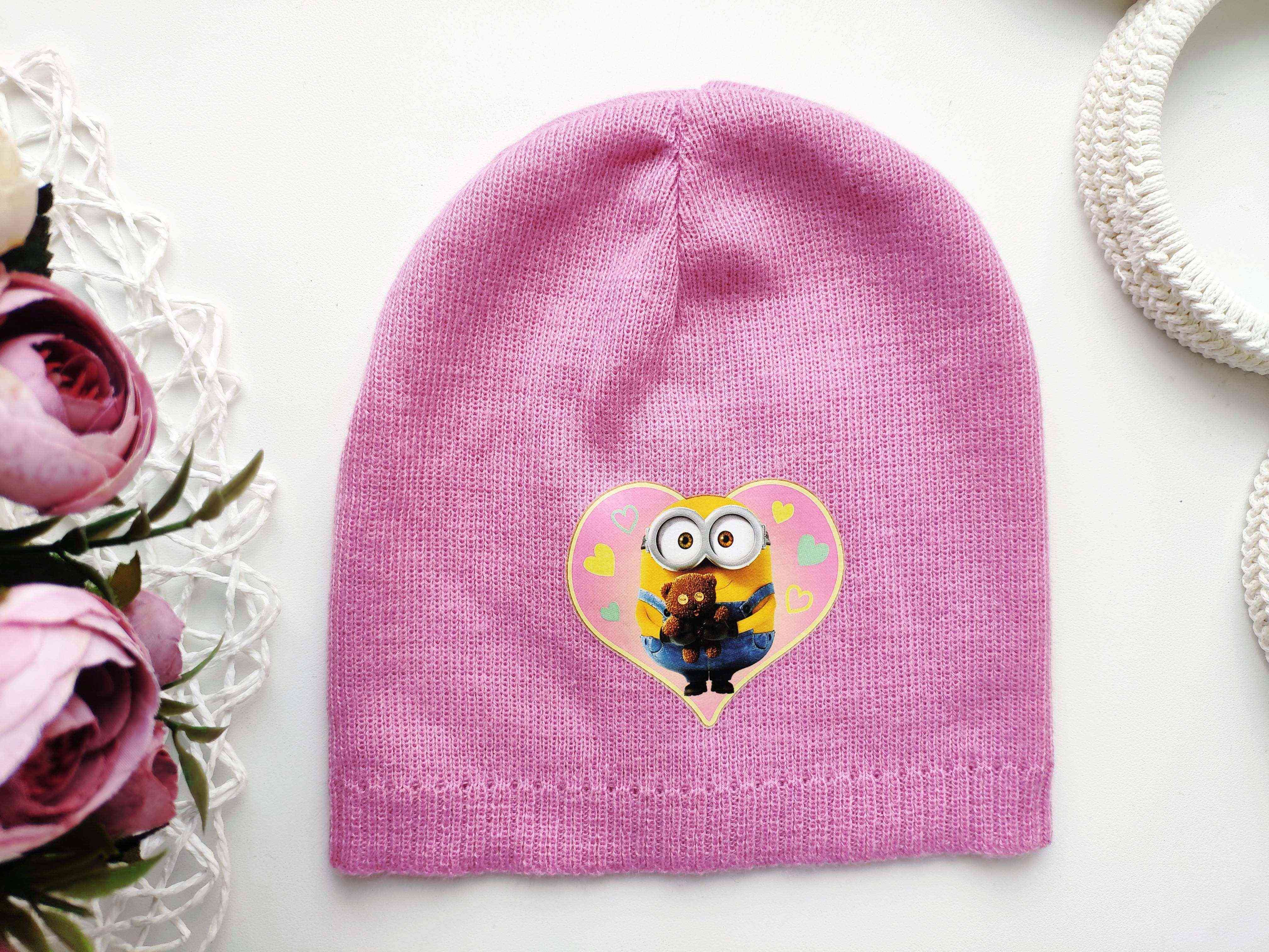 Демісезонна шапочка для дівчинки