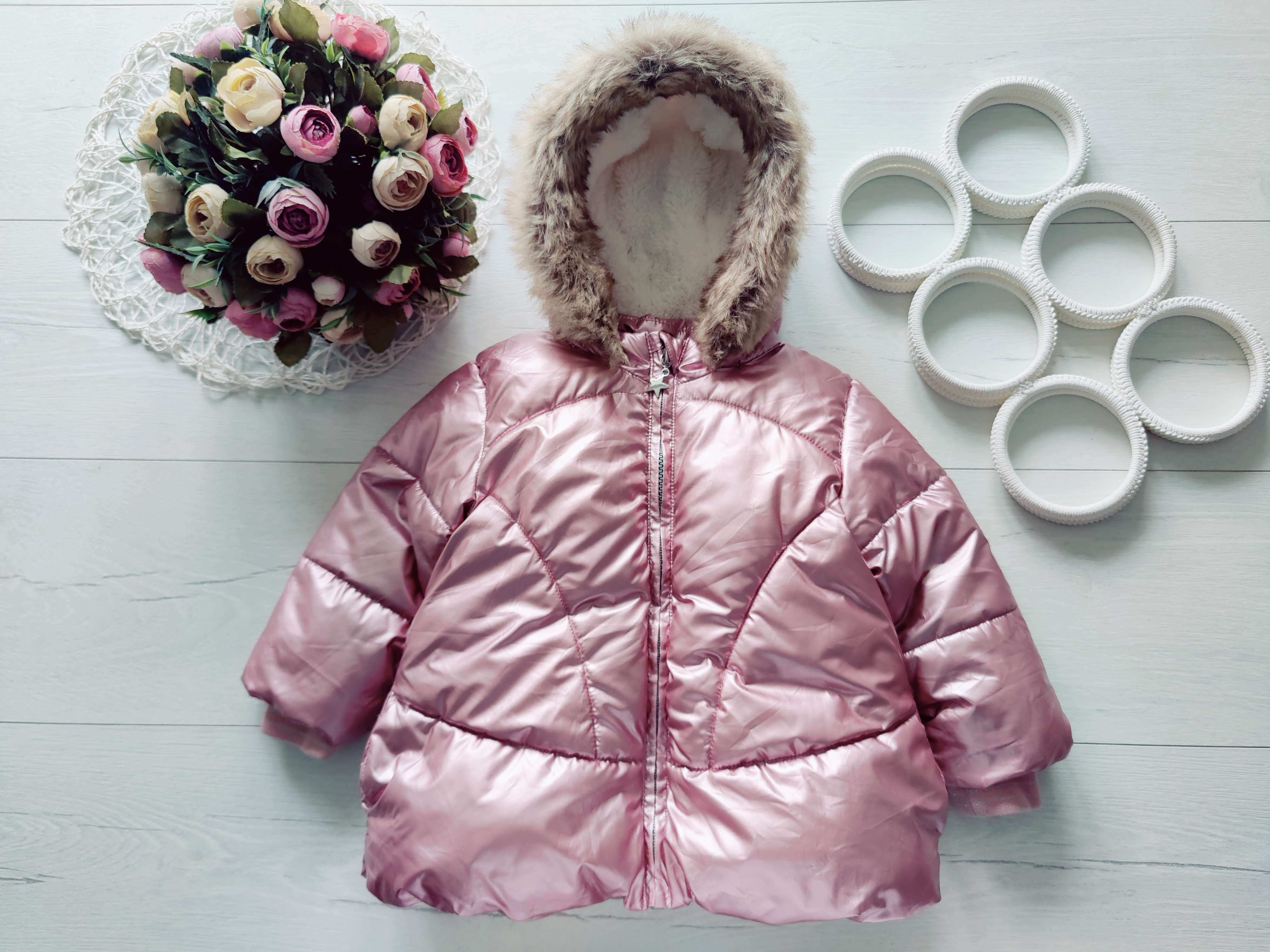 12,18 міс, зріст 80,86 Тепла дитяча курточка на синтепоні