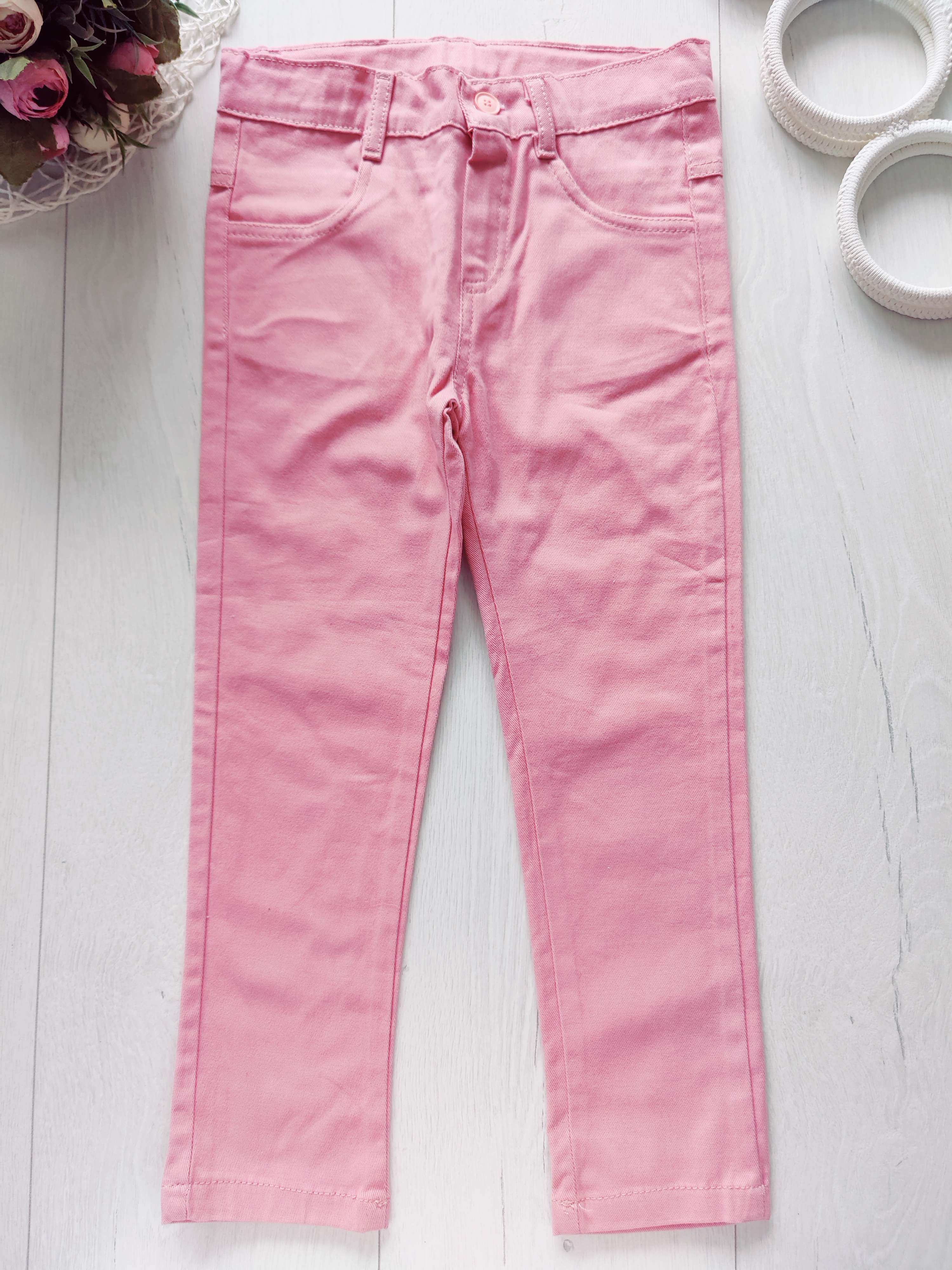 5 лет, рост 110 Розовые штаны для девочки