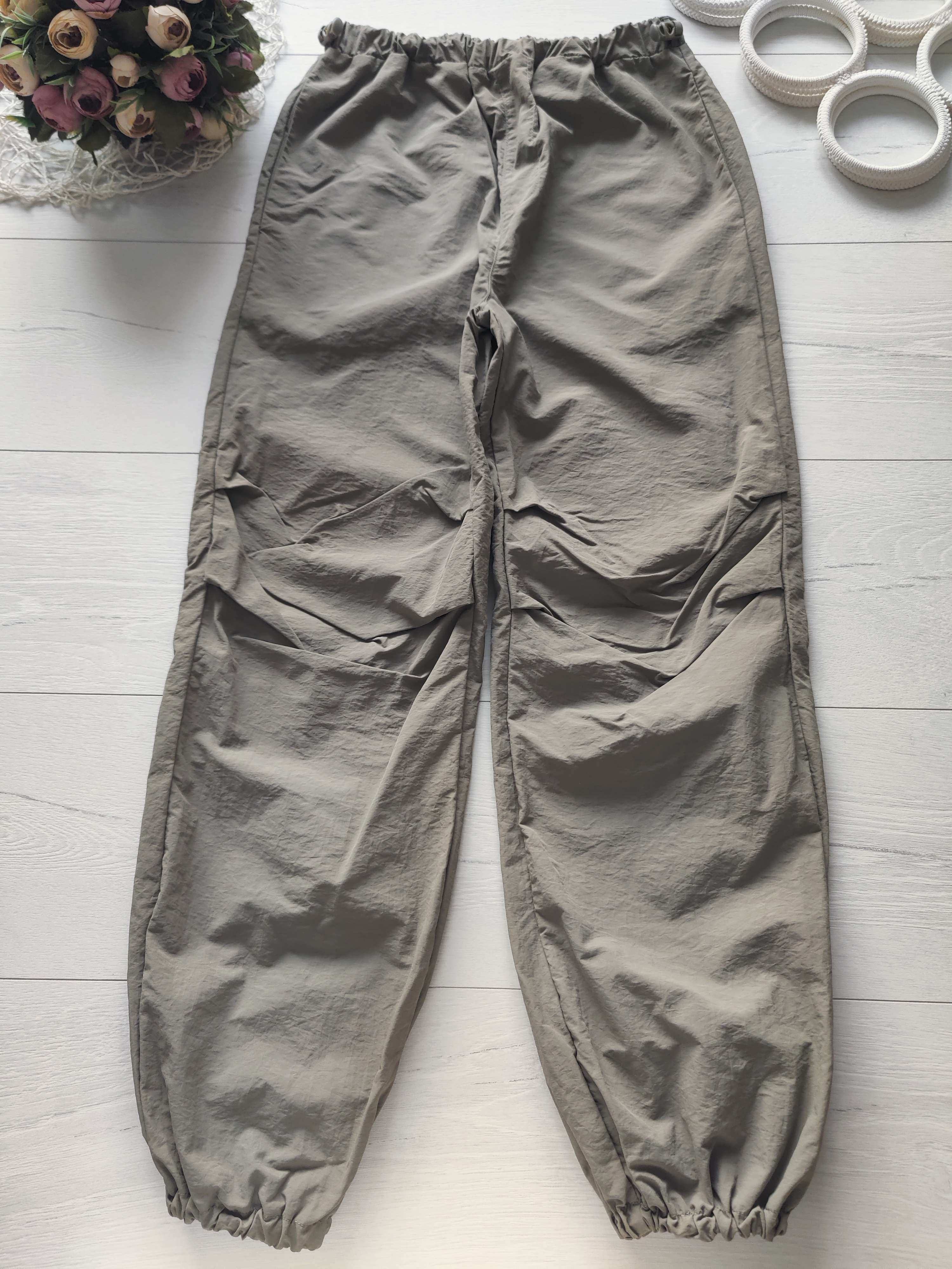 11,12 лет, рост 146,152 Легкие свободные широкие штаны джогеры