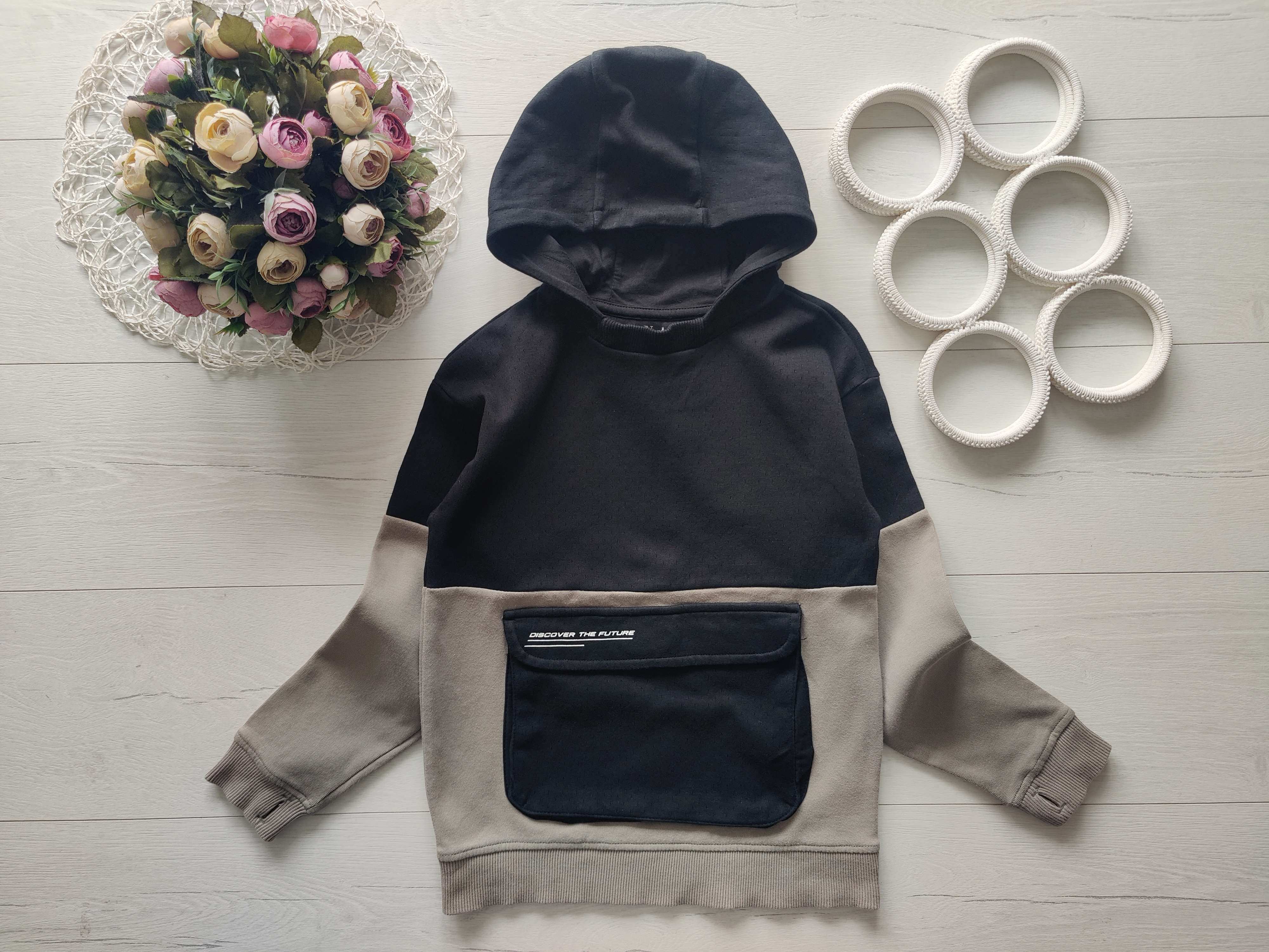 8,9 років, зріст 128,134 Худі з великою кишенею