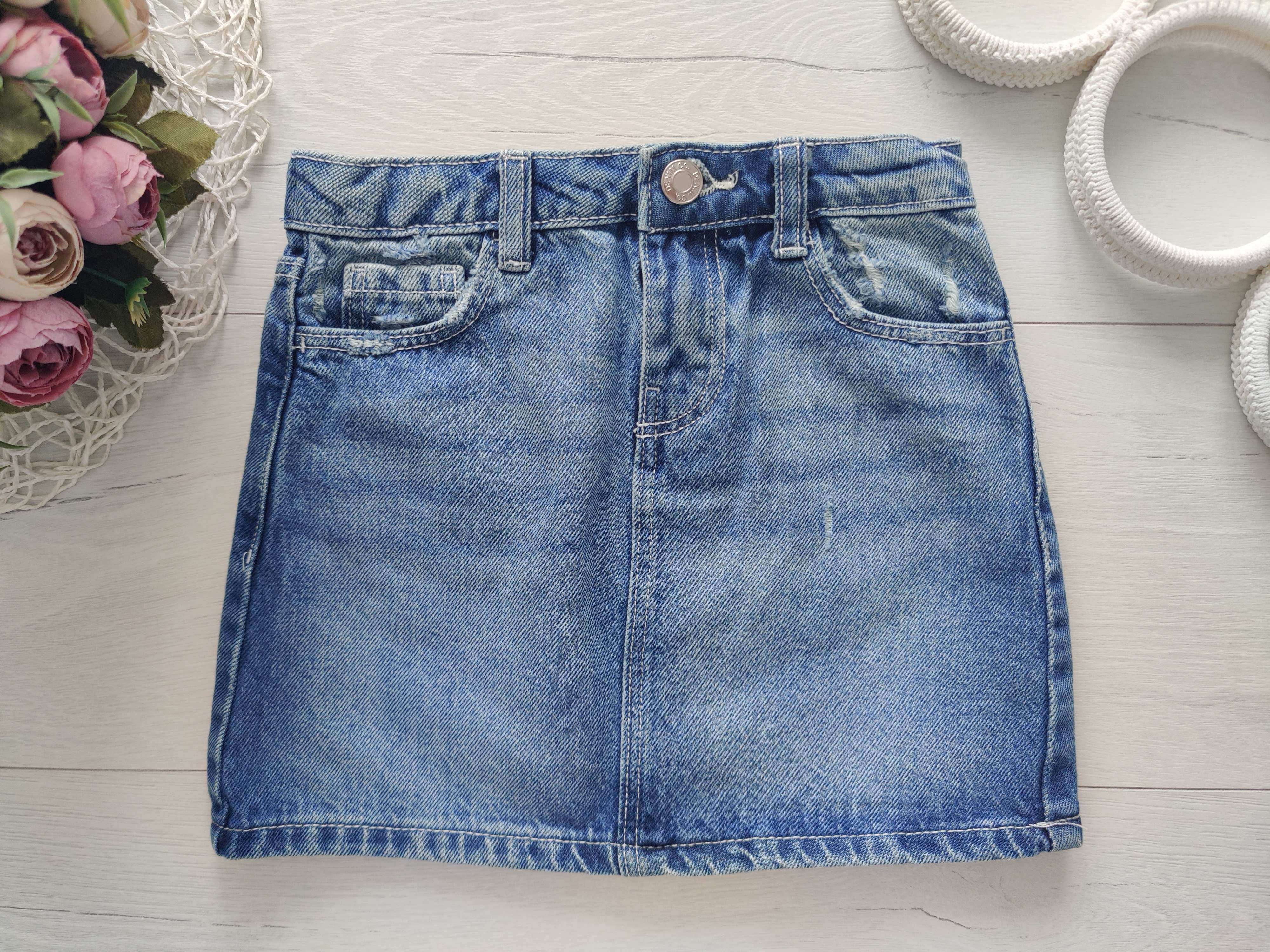 3,4 роки, зріст 104 Дитяча джинсова спідниця