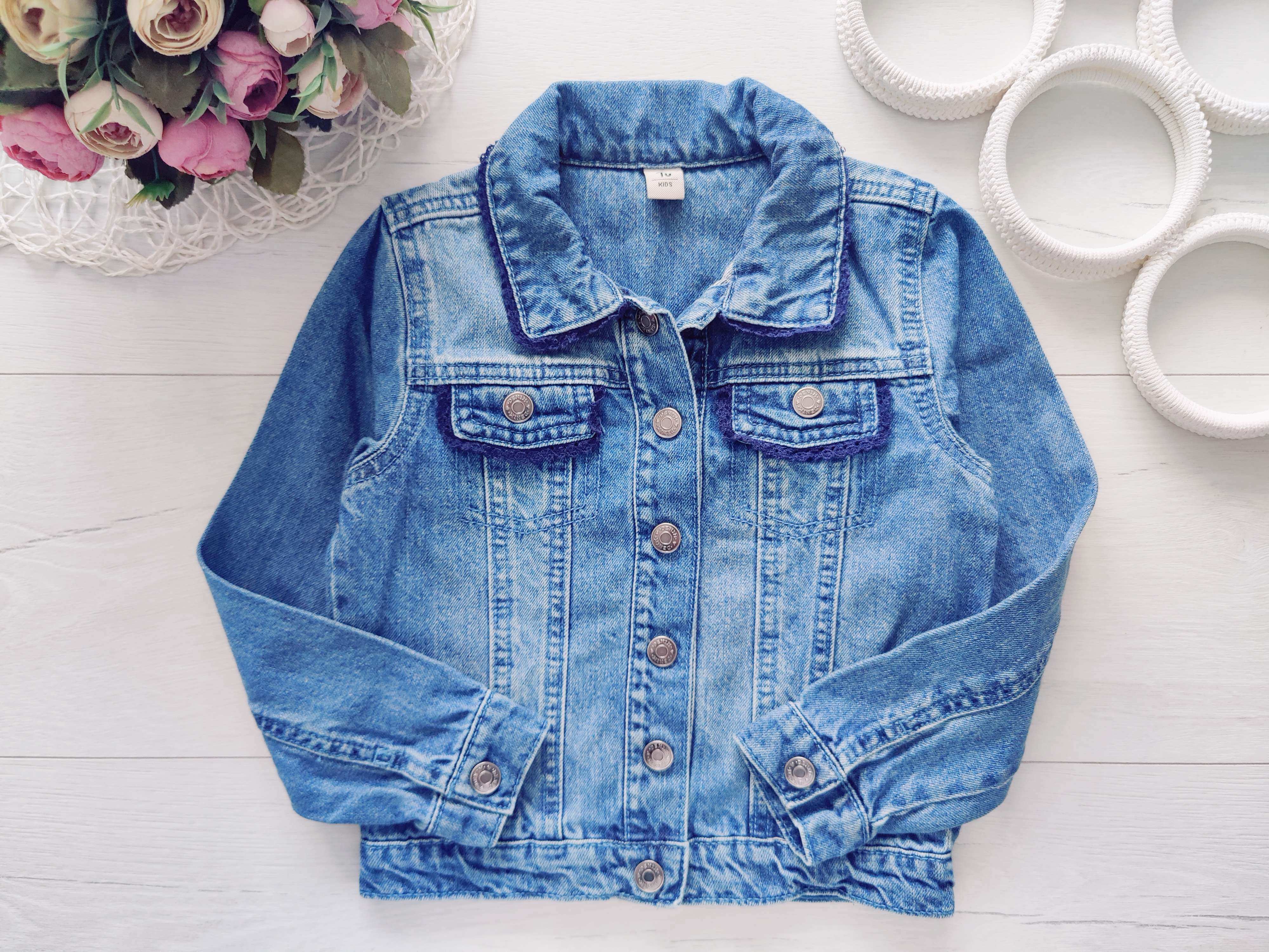 4,5 років зріст 104,110 Джинсівка для дівчинки на кнопках