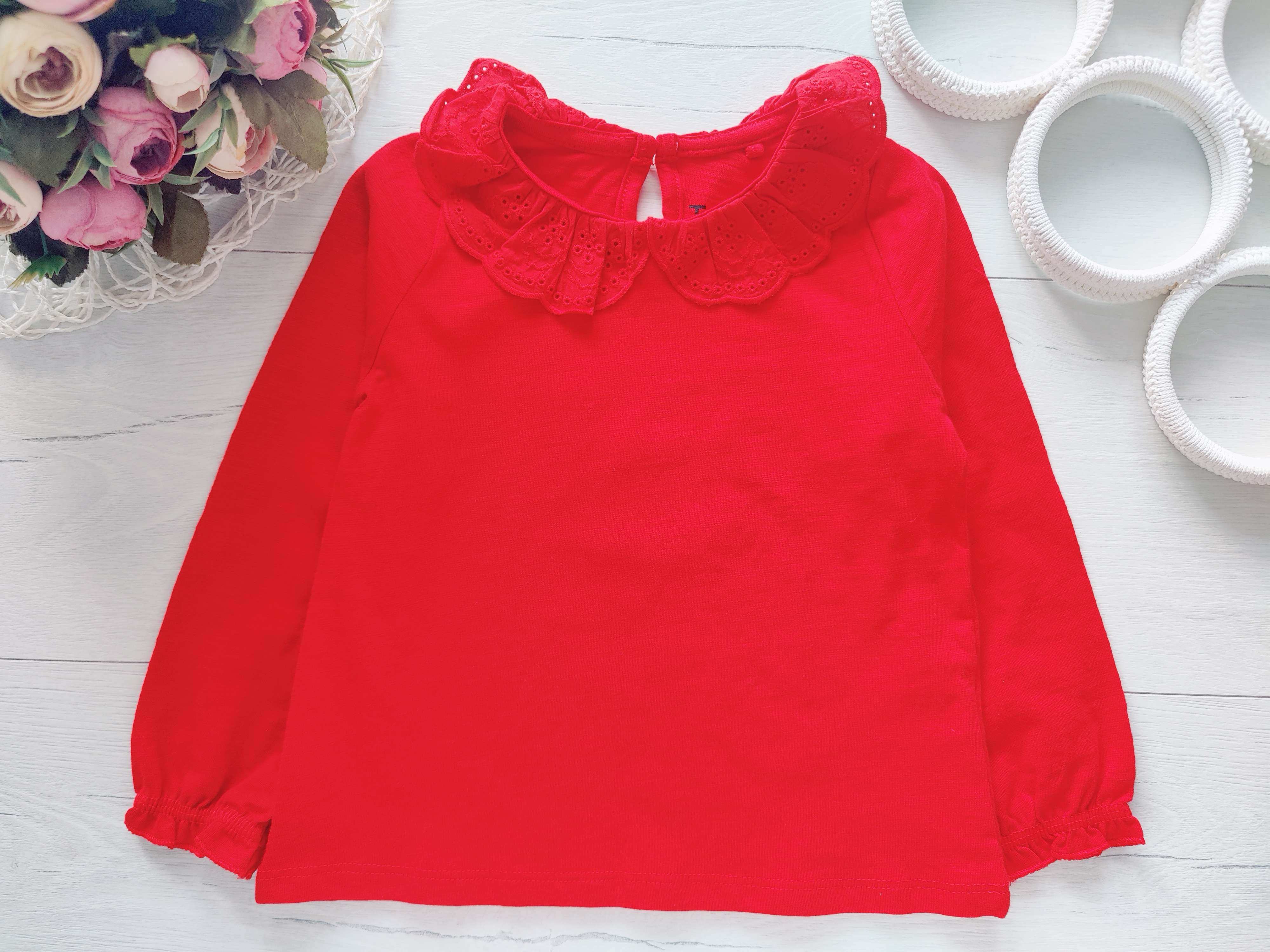 2,3 роки, зріст 92,98 Червоний лонгслів