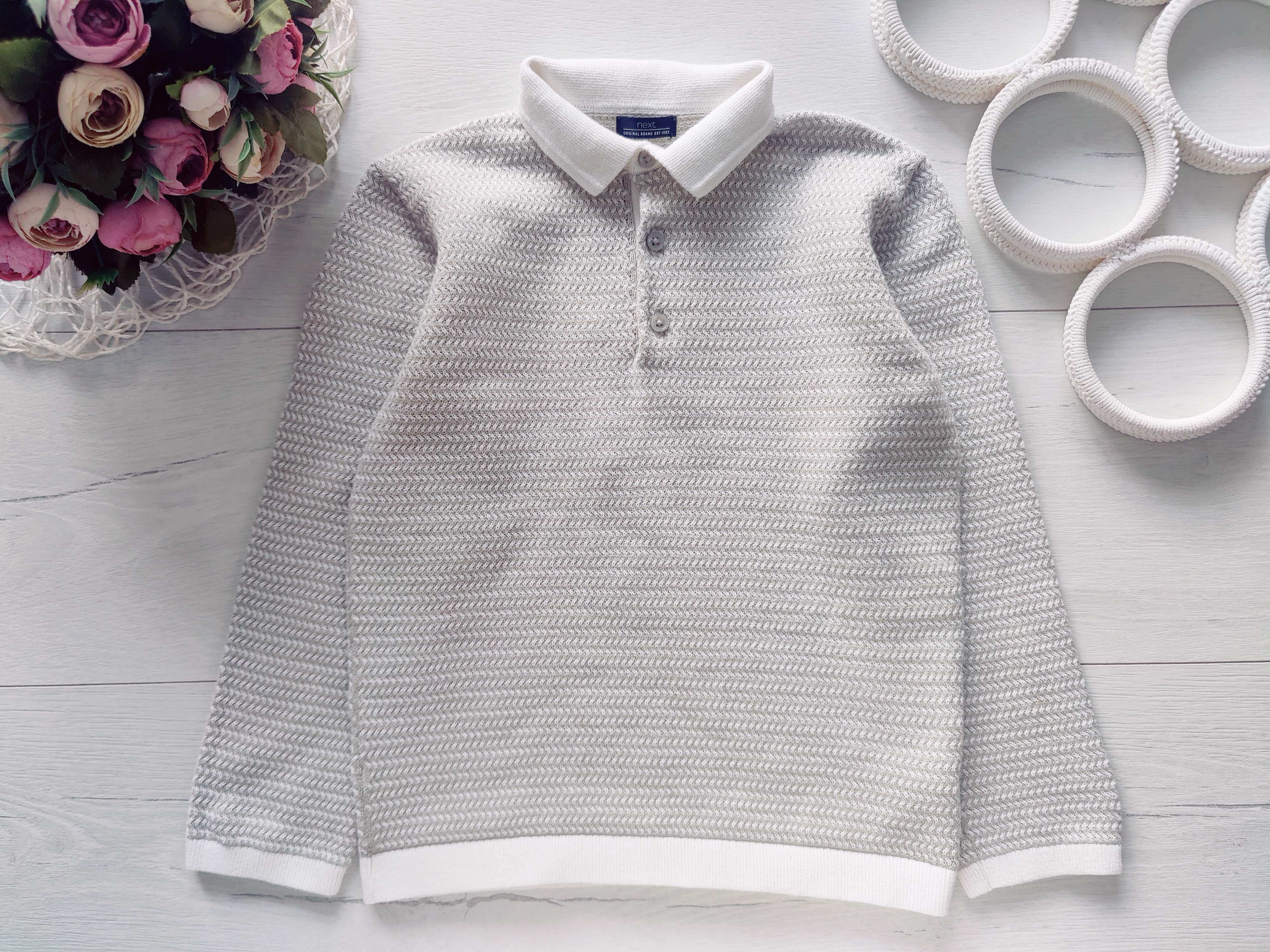 5,6 років, зріст 116 Кофта- поло мікров'язка