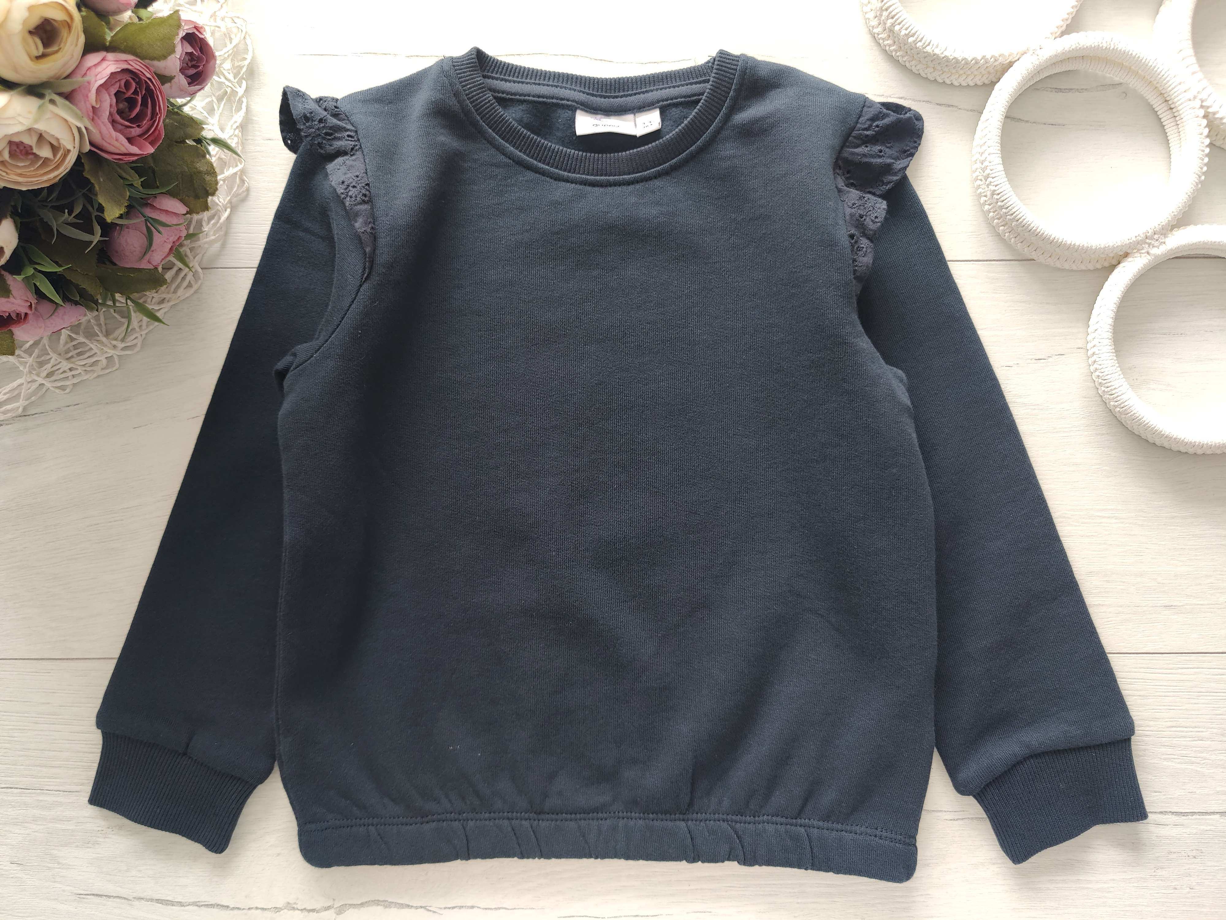 3,4 роки, зріст 104 Темно синій світшот на флісі