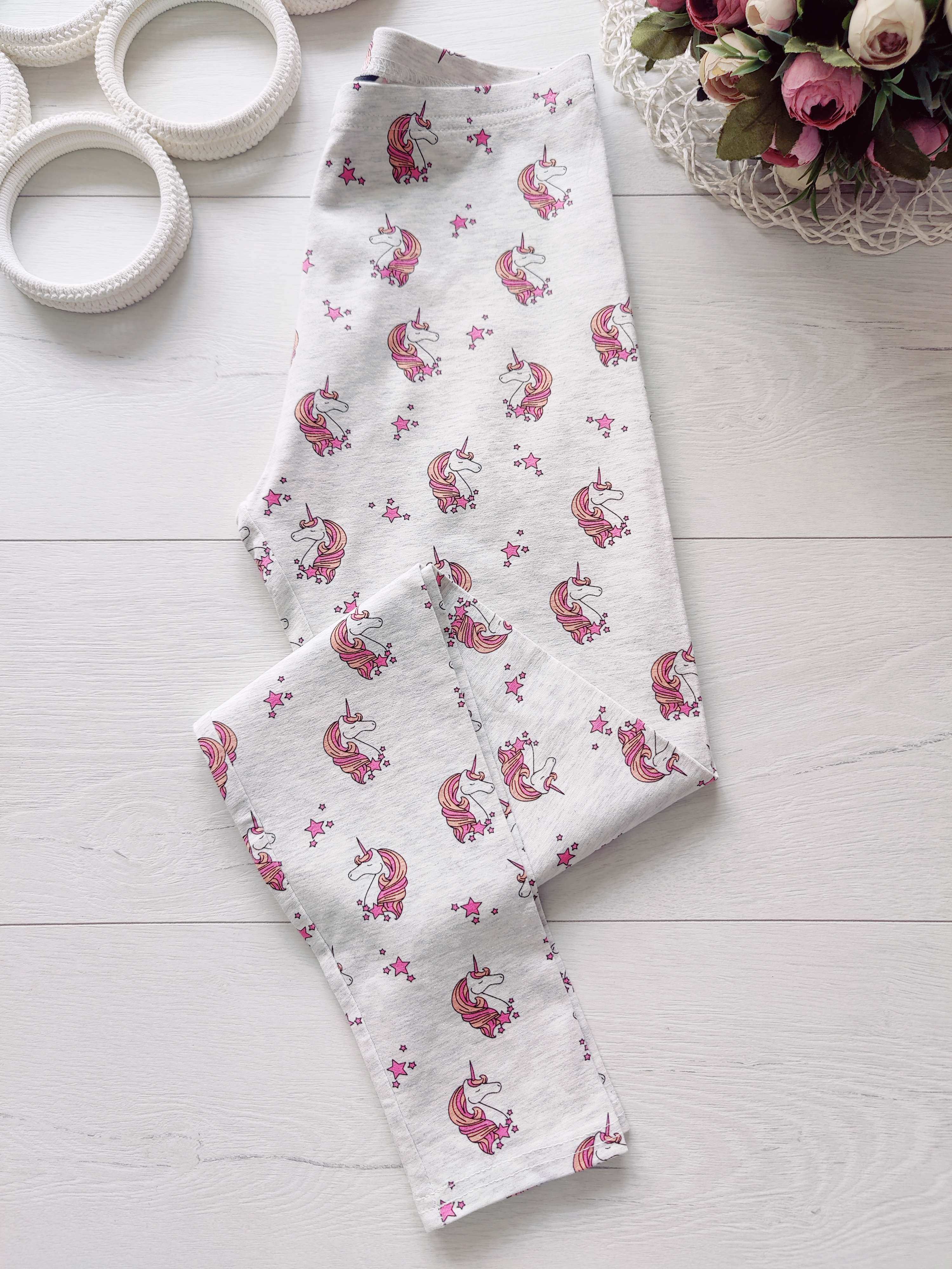 12,13 лет, рост 158 Лосины трикртажные с пони