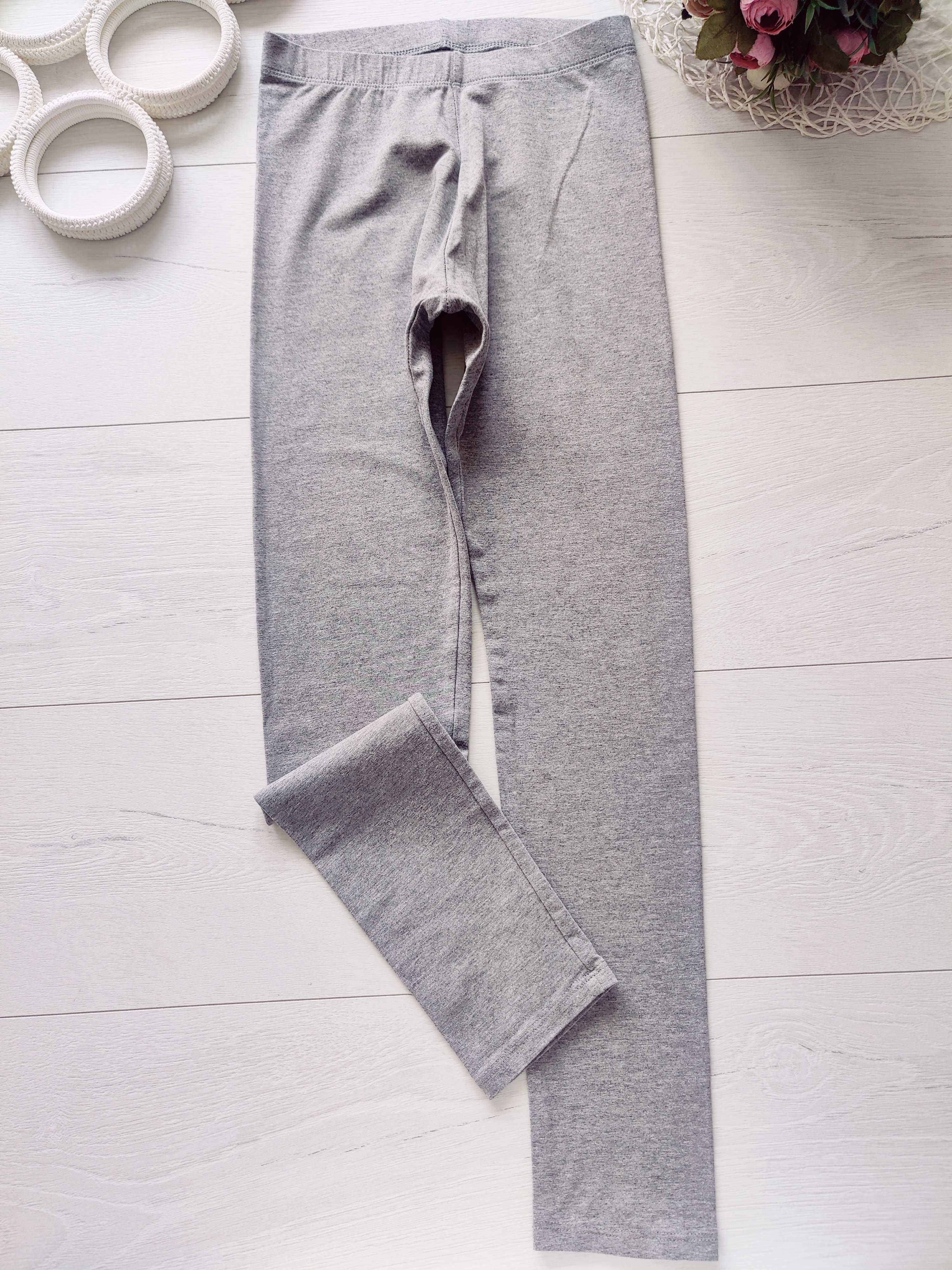 11,12 лет, рост 146,152 Серые лосины