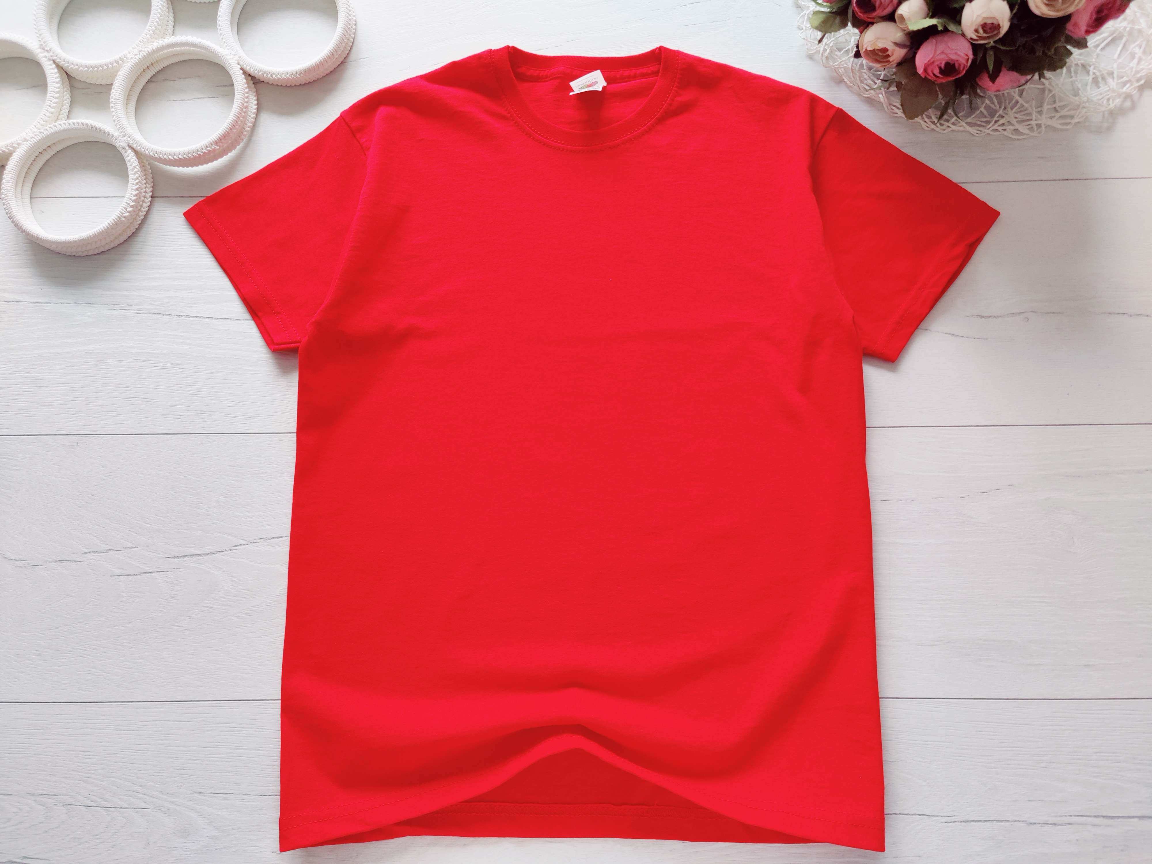 9,11 років, зріст 140 Червона трикотажна футболка